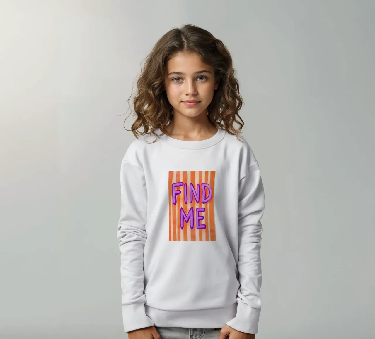 Finde mich, Lila Liebe felpa bambino da Carinaprint
