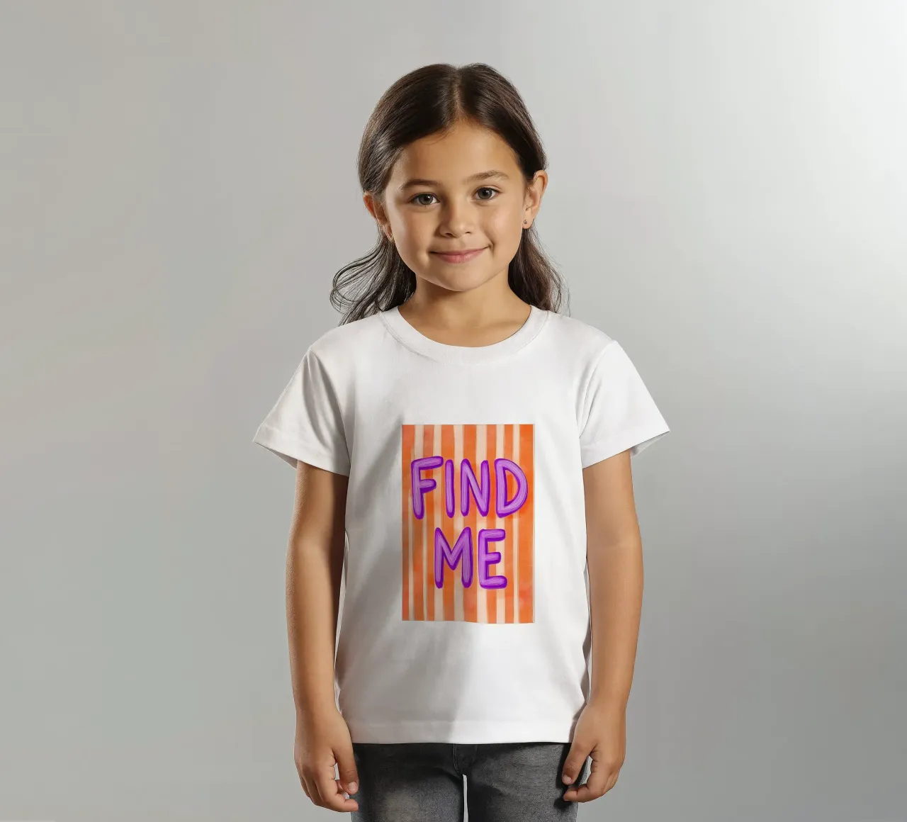 Finde mich, Lila Liebe t-shirt bambini da Carinaprint