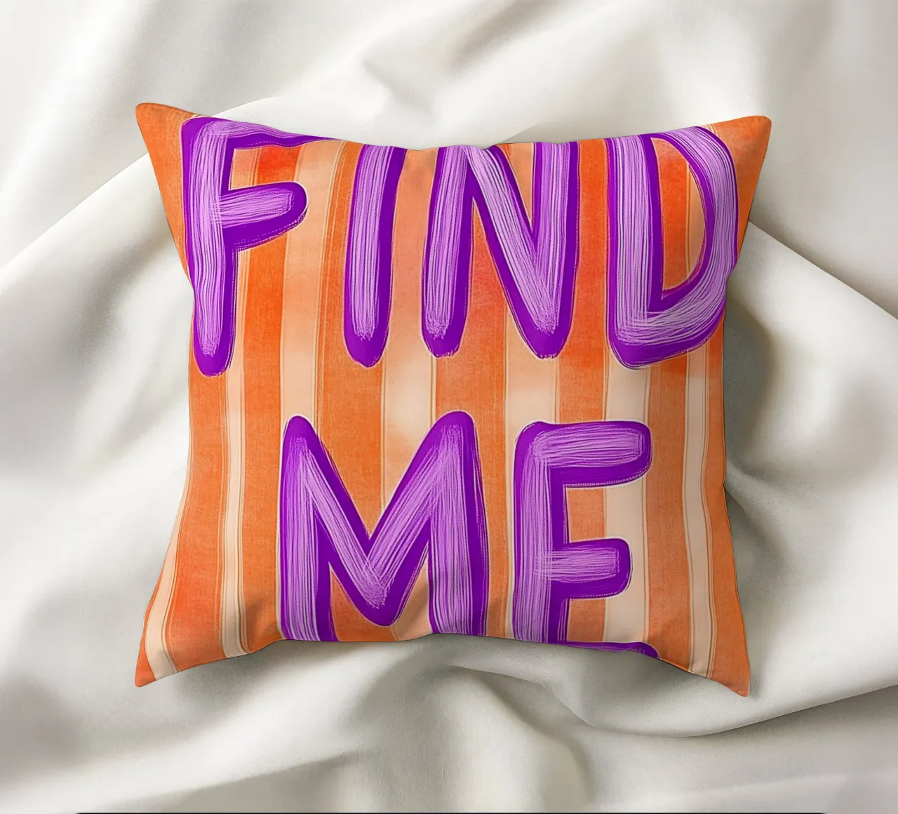 Finde mich, Lila Liebe cuscino da Carinaprint