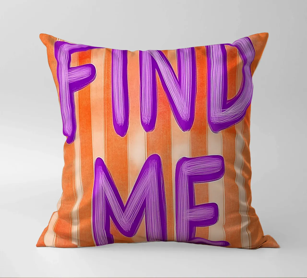 Finde mich, Lila Liebe cuscino da Carinaprint