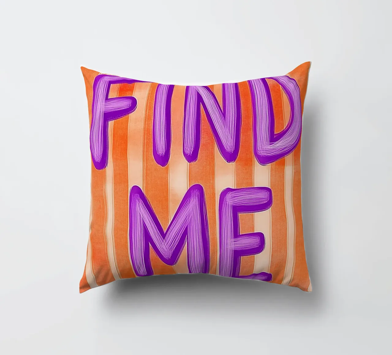 Finde mich, Lila Liebe cuscino da Carinaprint