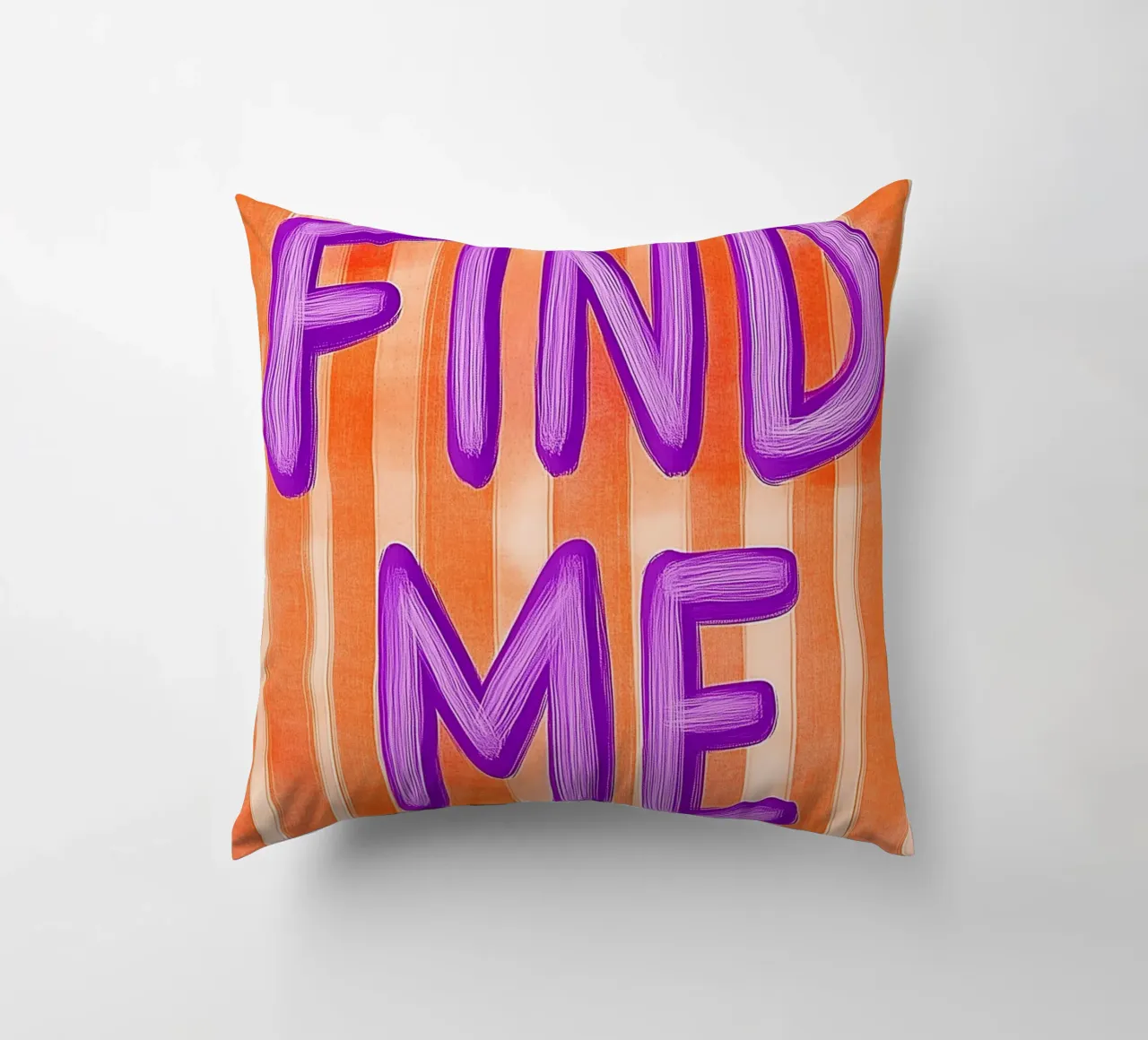 Finde mich, Lila Liebe cuscino da Carinaprint