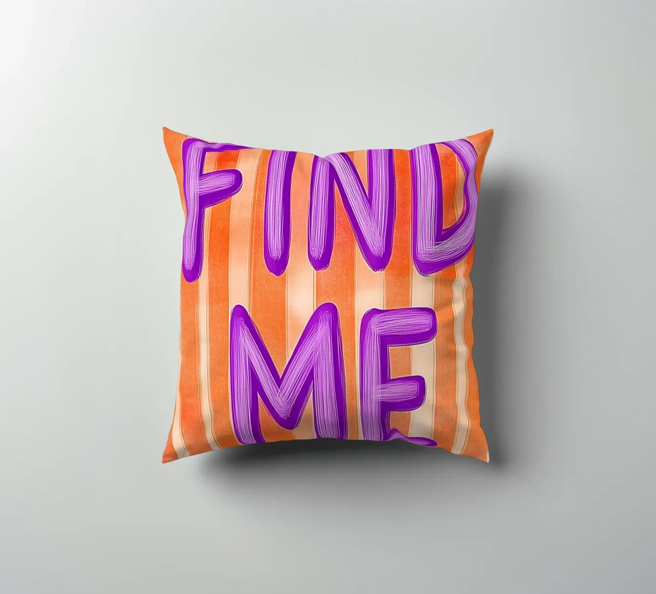 Finde mich, Lila Liebe cuscino da Carinaprint