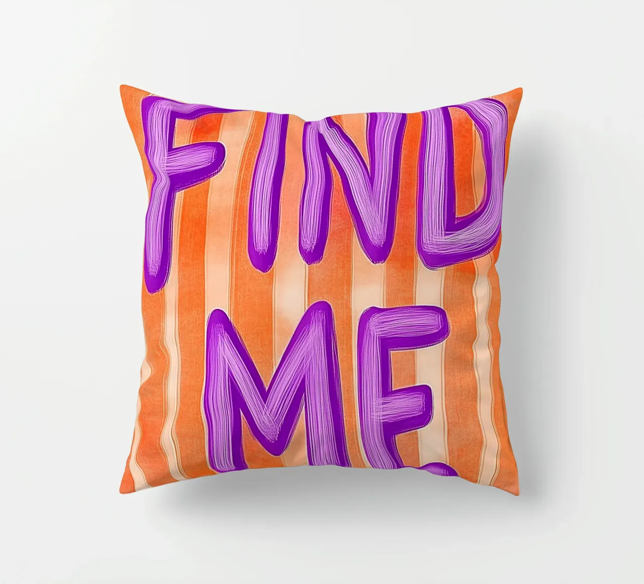 Finde mich, Lila Liebe cuscino da Carinaprint