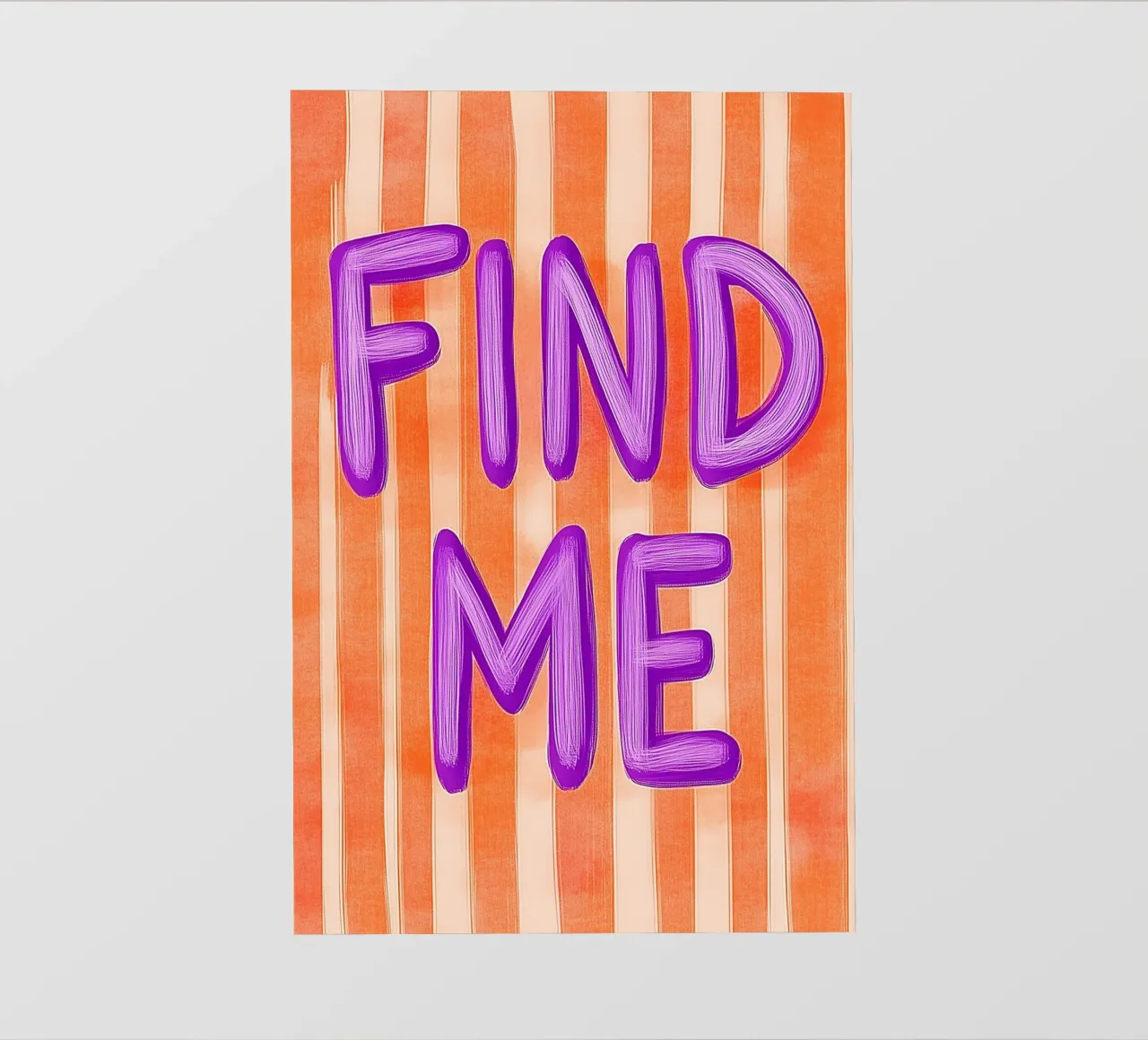 Finde mich, Lila Liebe telo in pvc da Carinaprint