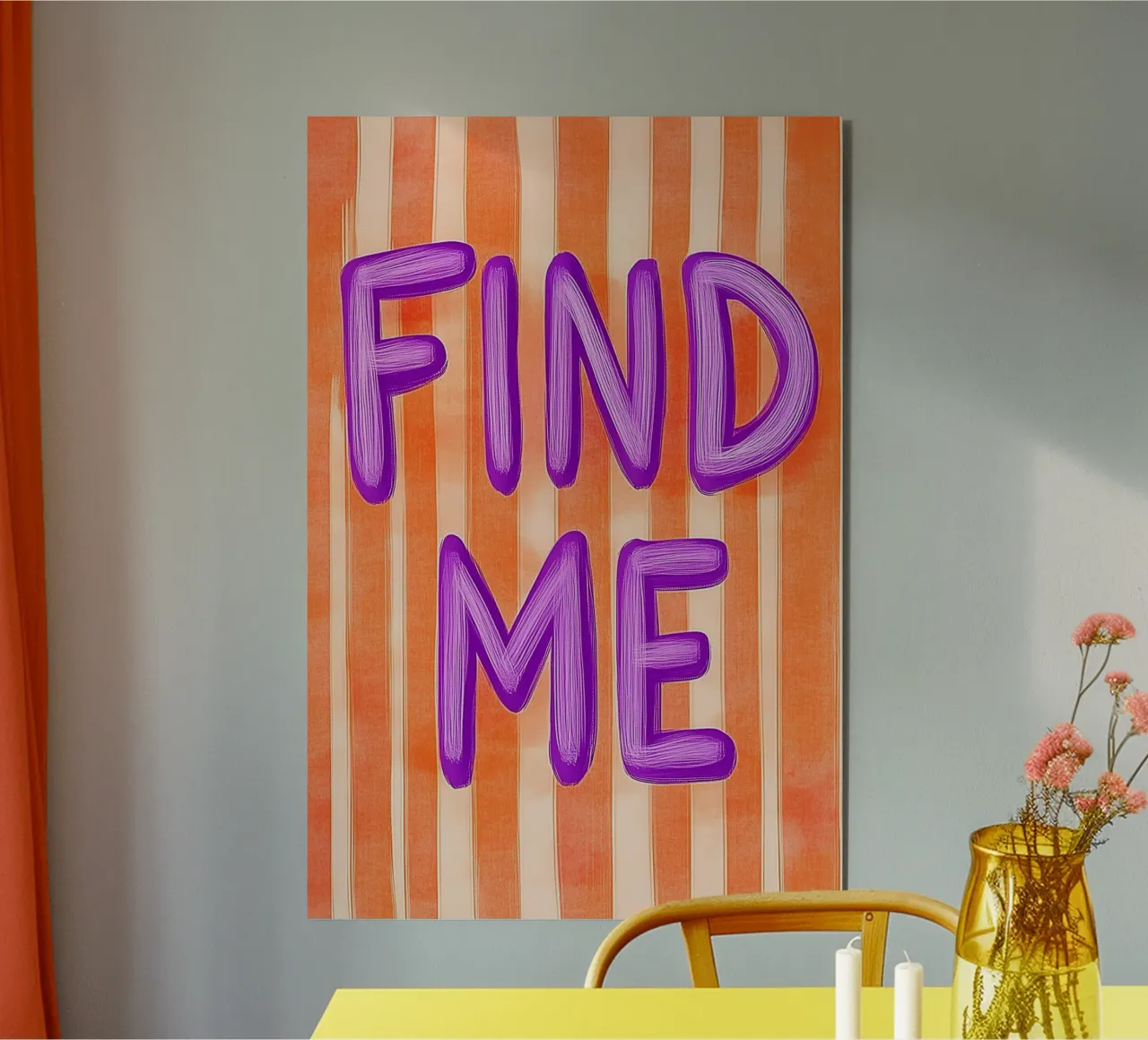 Finde mich, Lila Liebe alluminio dibond da Carinaprint