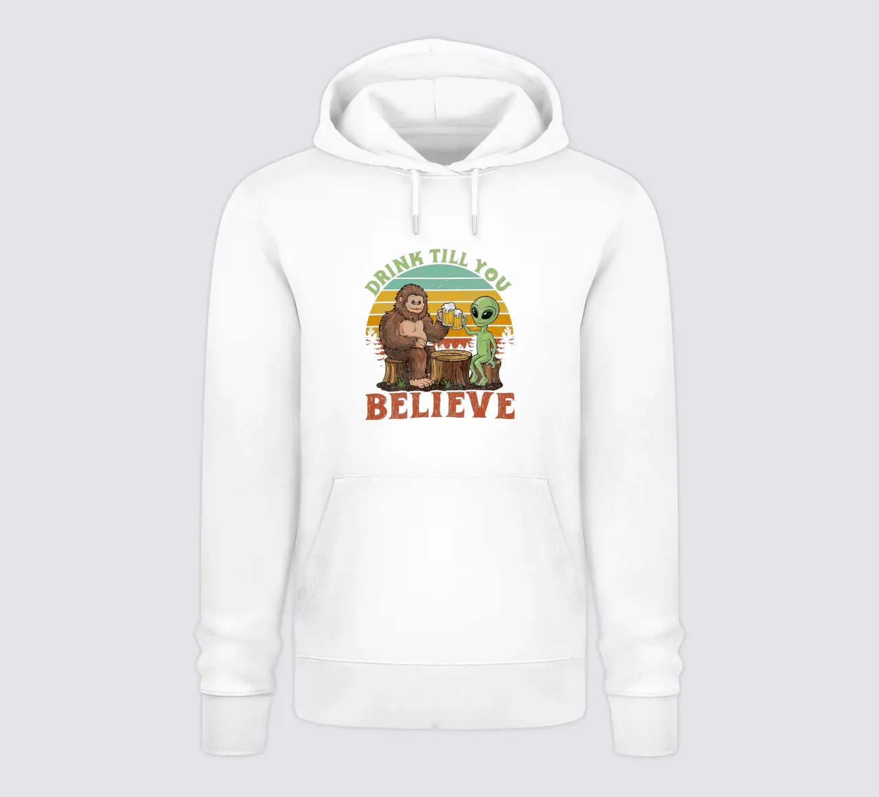 Drink Till You Believe felpa con cappuccio da edsonramosart