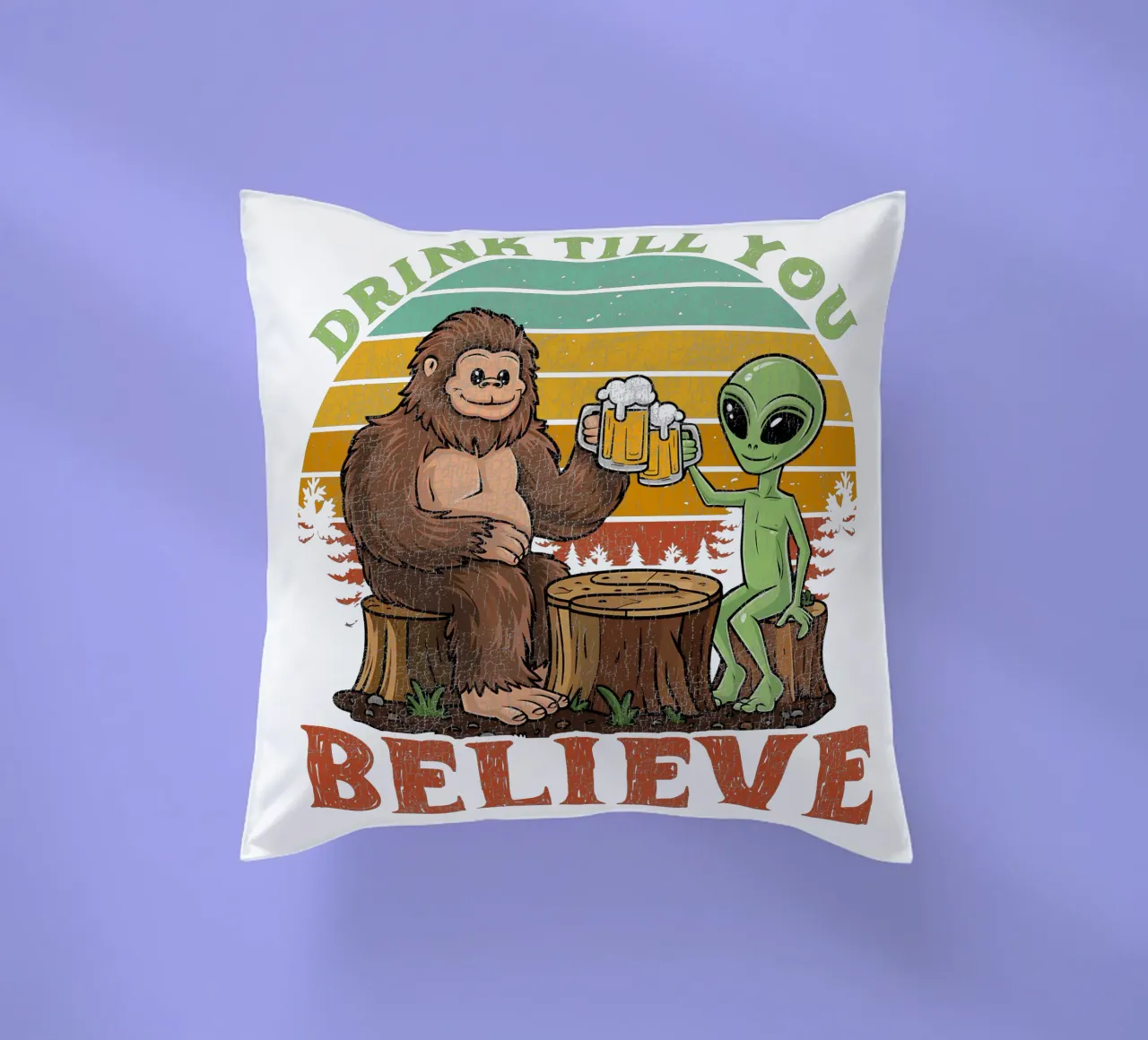 Drink Till You Believe cuscino da edsonramosart