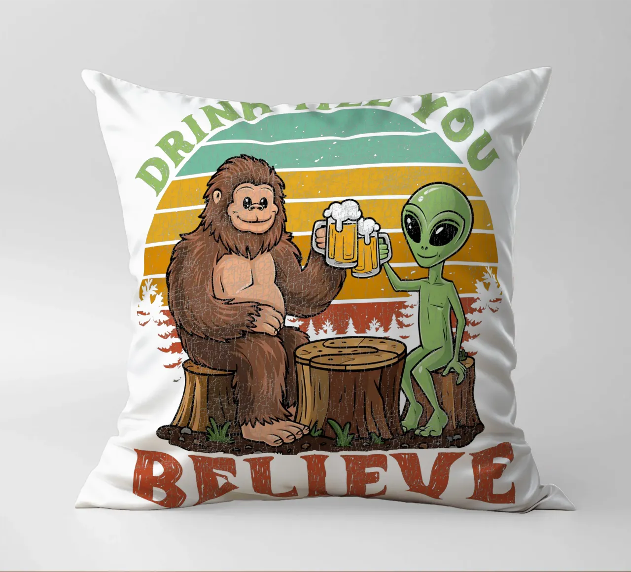 Drink Till You Believe cuscino da edsonramosart