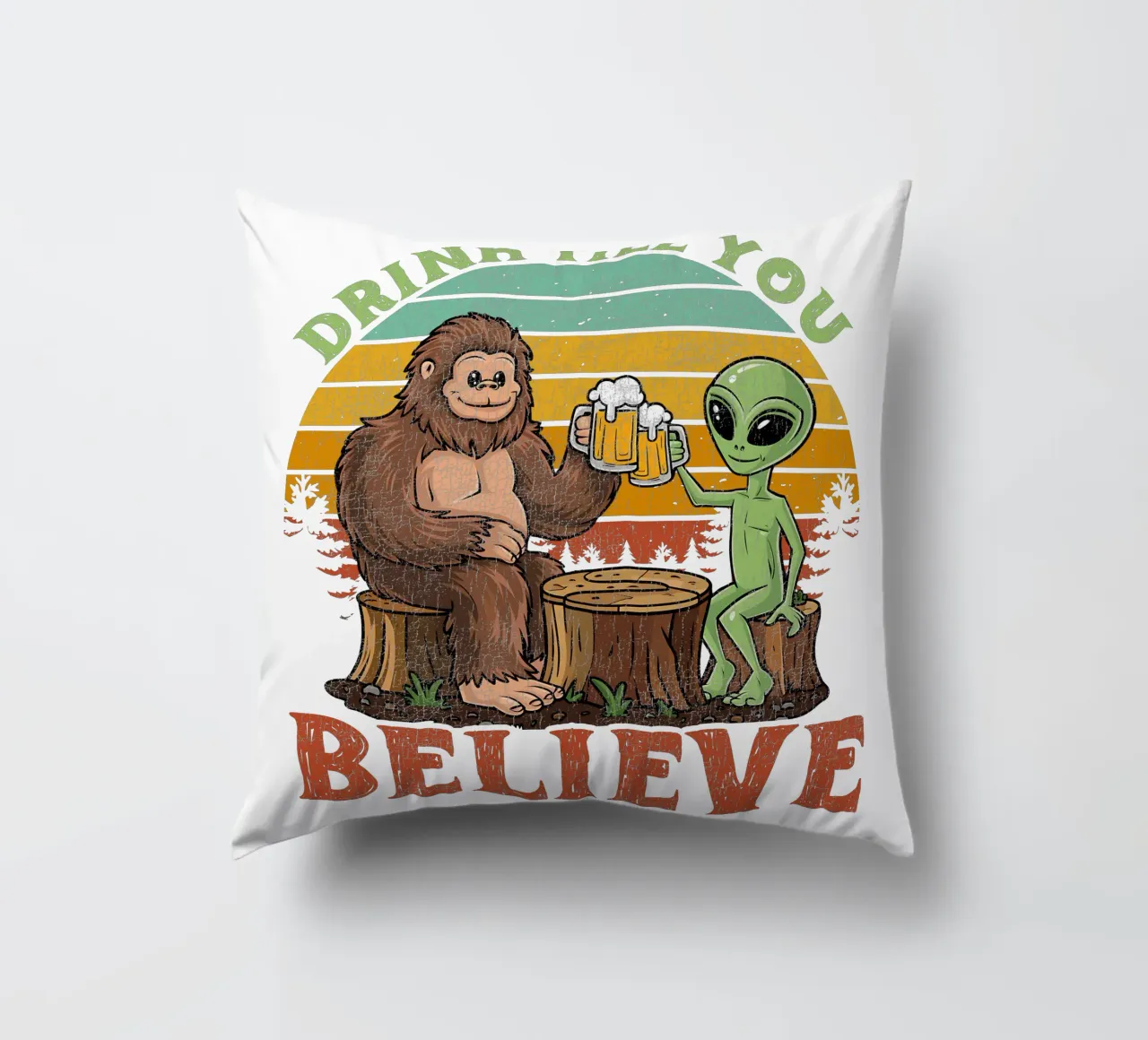 Drink Till You Believe cuscino da edsonramosart