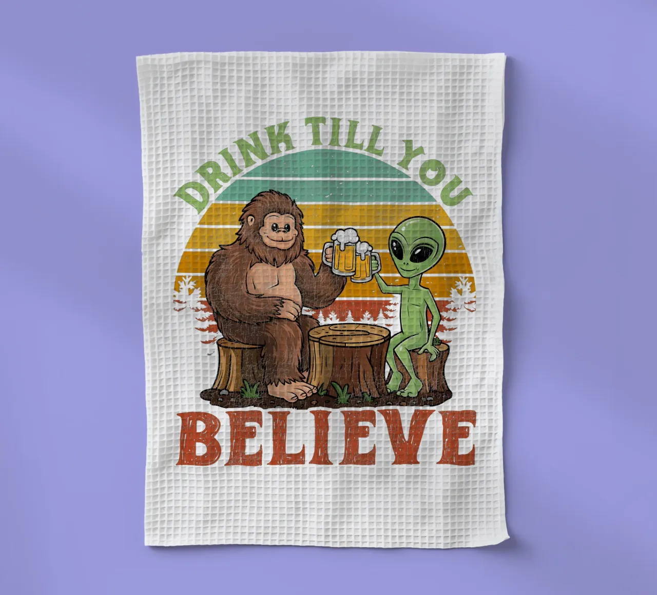 Drink Till You Believe canovaccio da cucina da edsonramosart