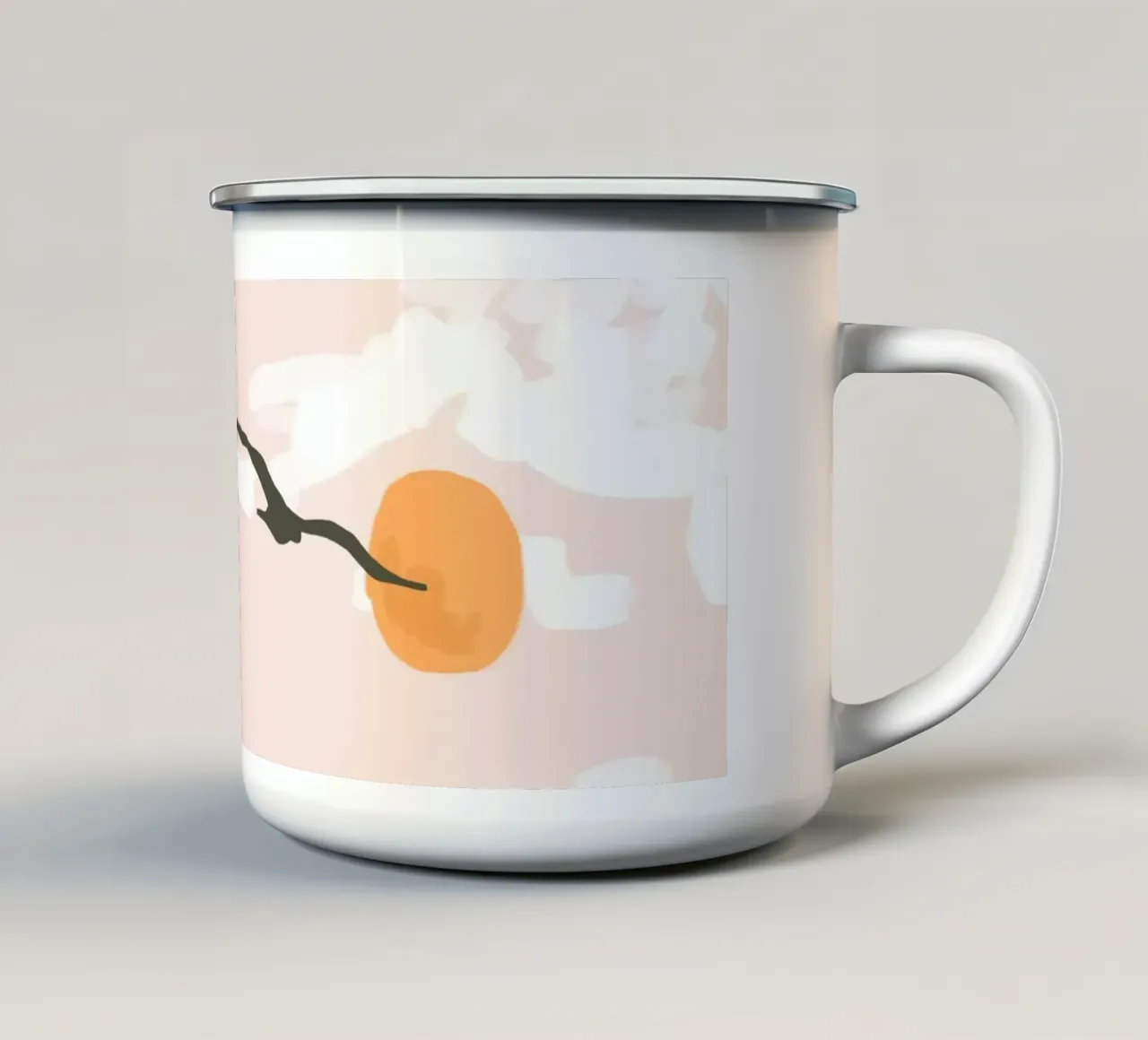 Waar de hemel de zee ontmoet emaille mok van Kintsugi99