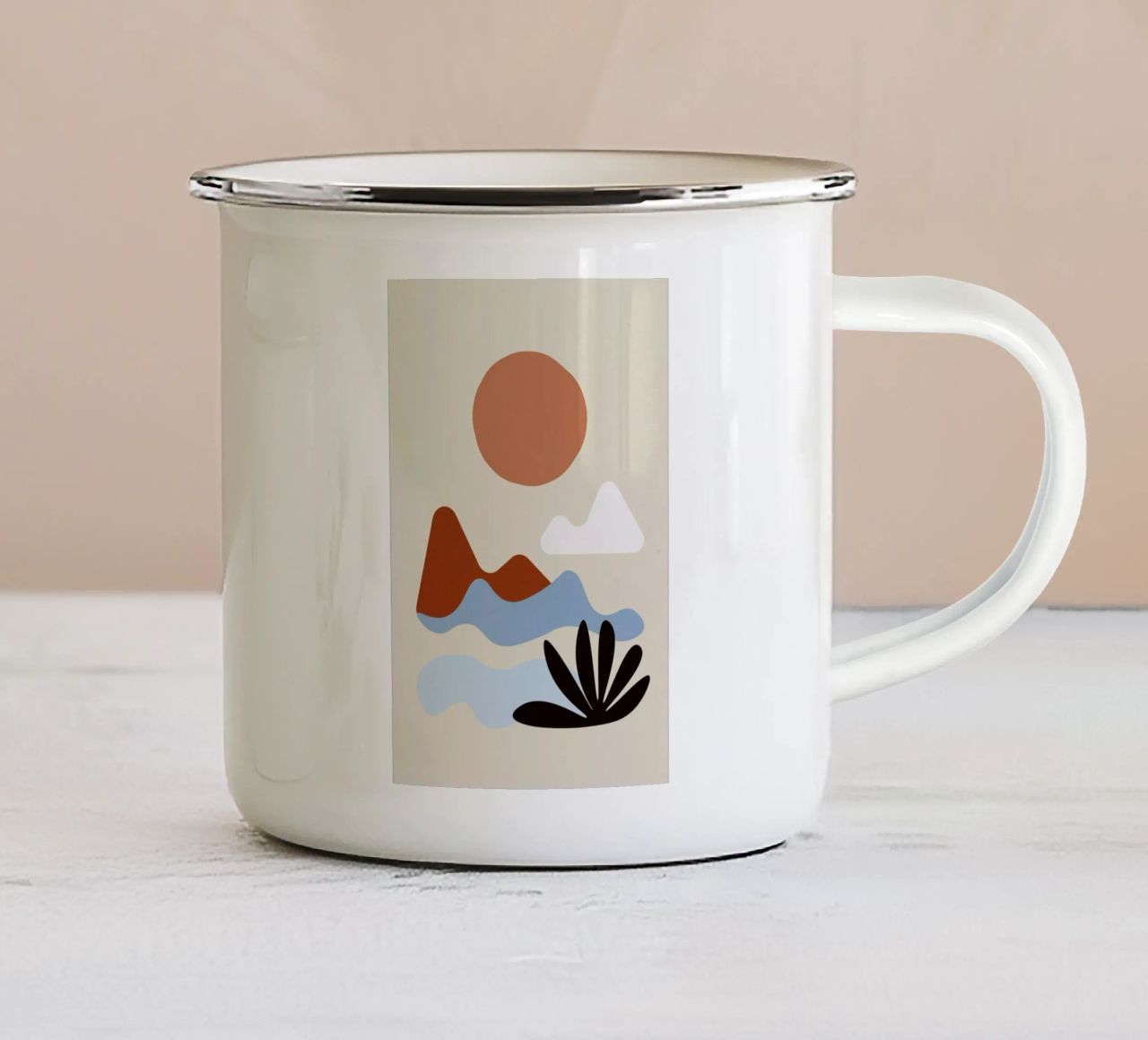 Desert II tazza in smalto da Pure