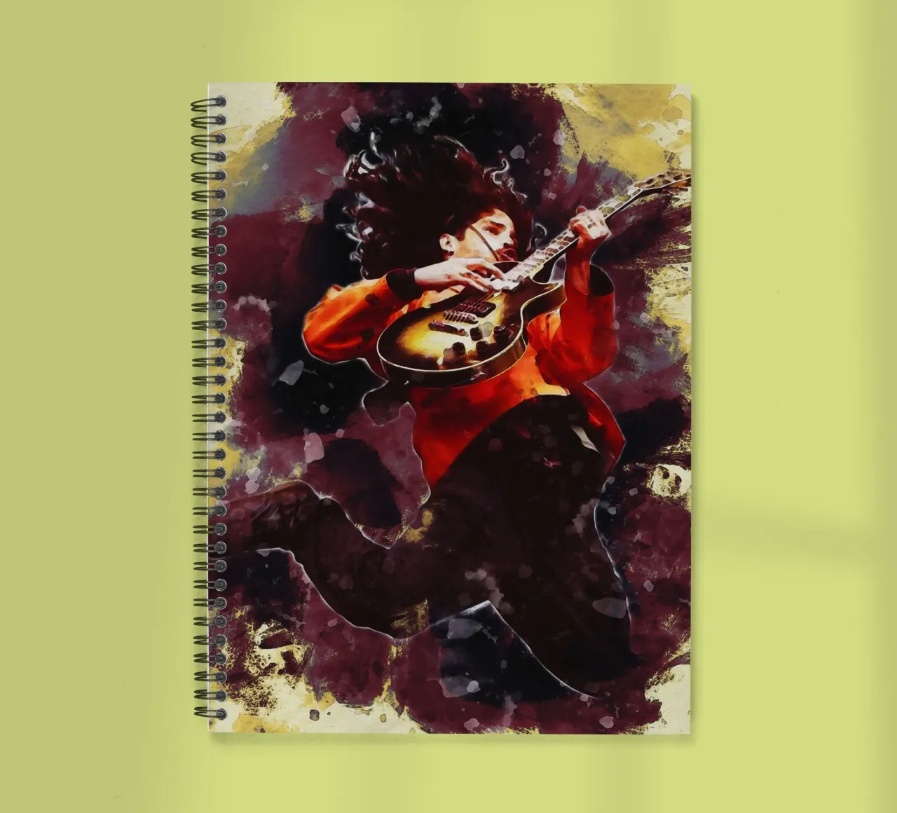 Smudge of Chris Cornell Jump spiral notebook by Gunawan Rb