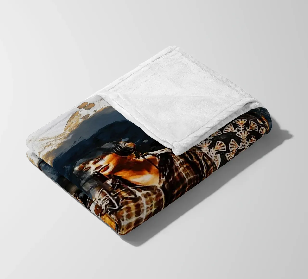 Sbaffo di ritratto Taylor Swift in registrazione coperta in pile da Gunawan Rb