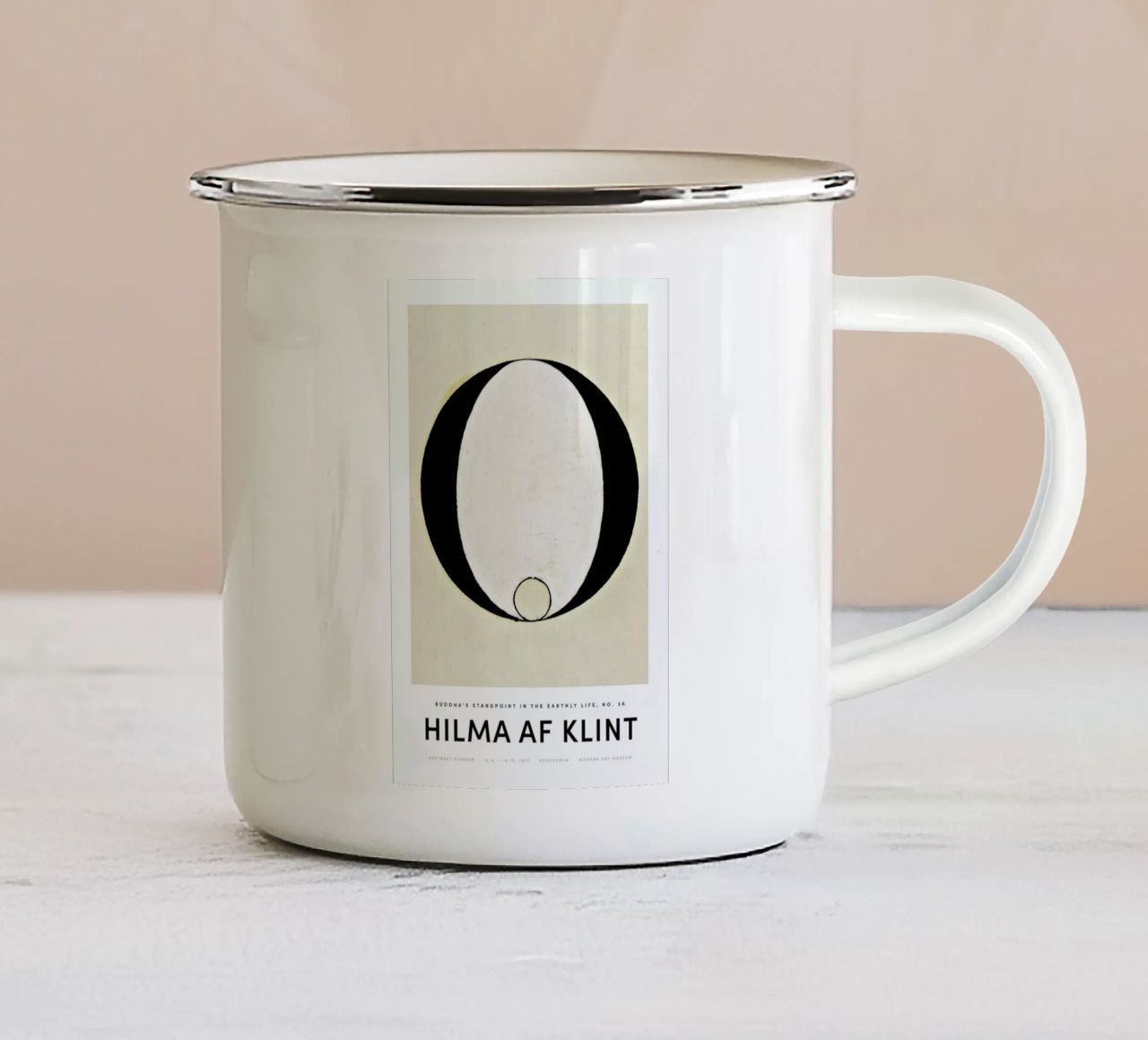 Hilma af Klint - Buddha's Standpoint 3A II tazza in smalto da Vintage by JUNIQE