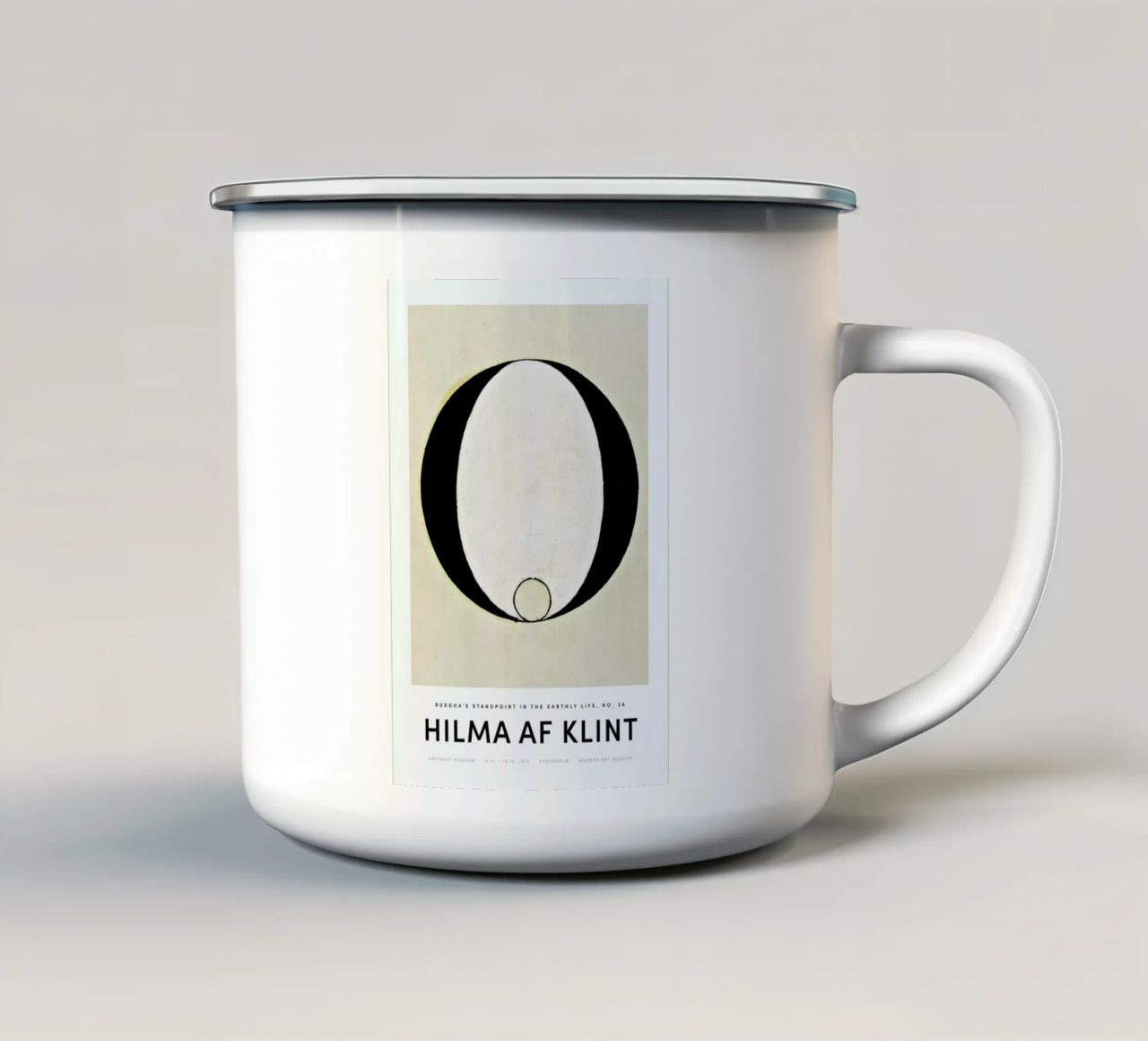 Hilma af Klint - Buddha's Standpoint 3A II tazza in smalto da Vintage by JUNIQE