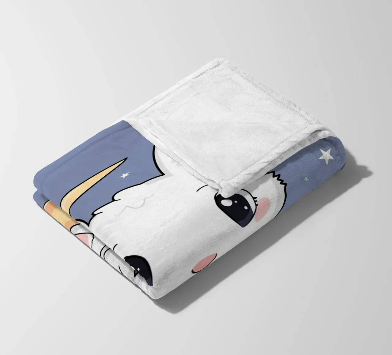 Bunny Vibing on the Moon (en anglais) plaid polaire de Kintsugi99