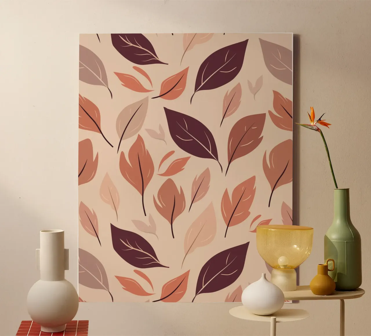 Falling for Fall canvas with Floater frame by Kintsugi99