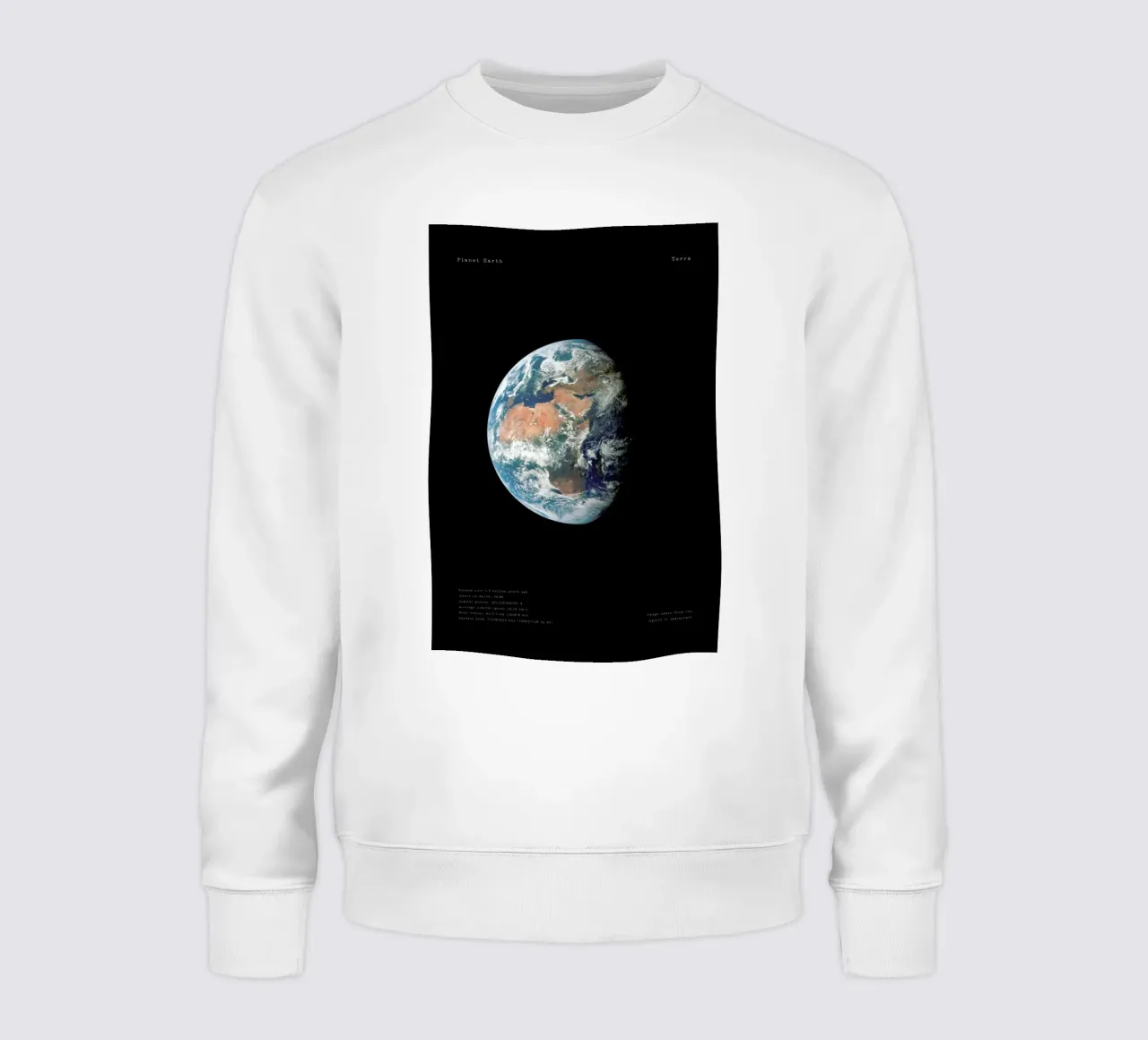 View of Earth from Apollo 11 sweatshirt by Vintage by JUNIQE