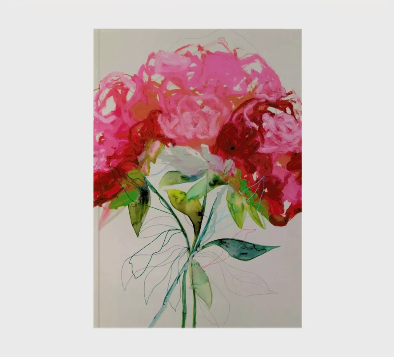 Peony 04 notebook by Leigh Viner