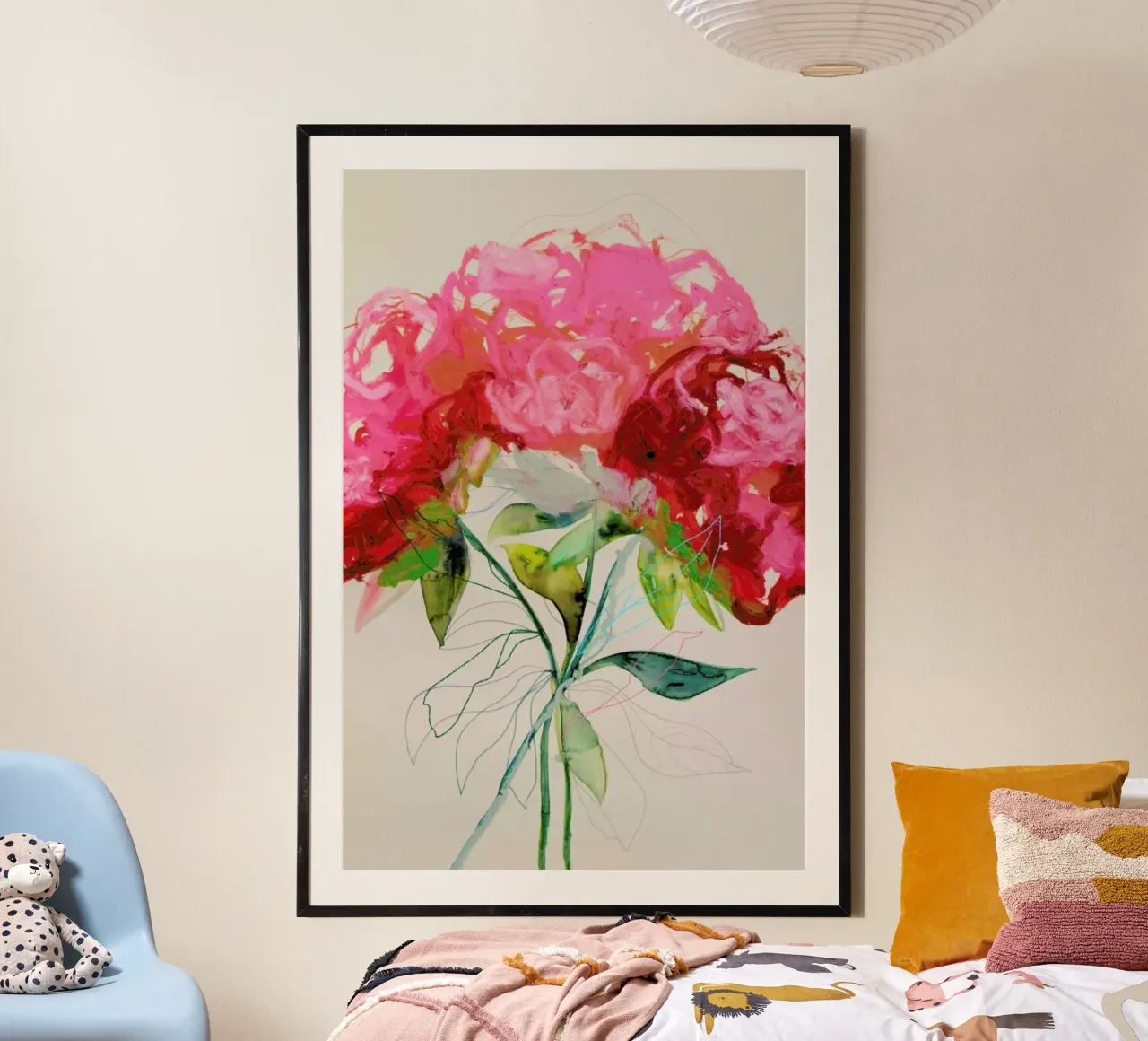 Peony 04 carta hahnemühle da Leigh Viner