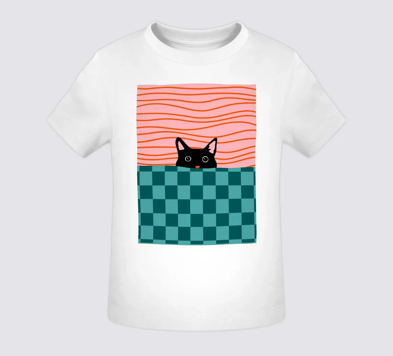 Peekaboo Moment baby t-shirt van Kintsugi99