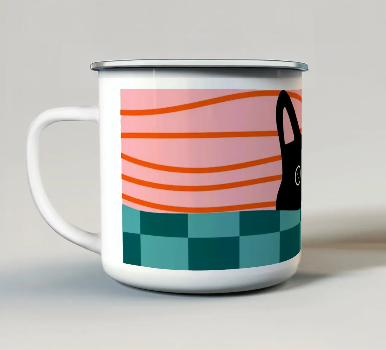 Momento Peekaboo tazza in smalto da Kintsugi99