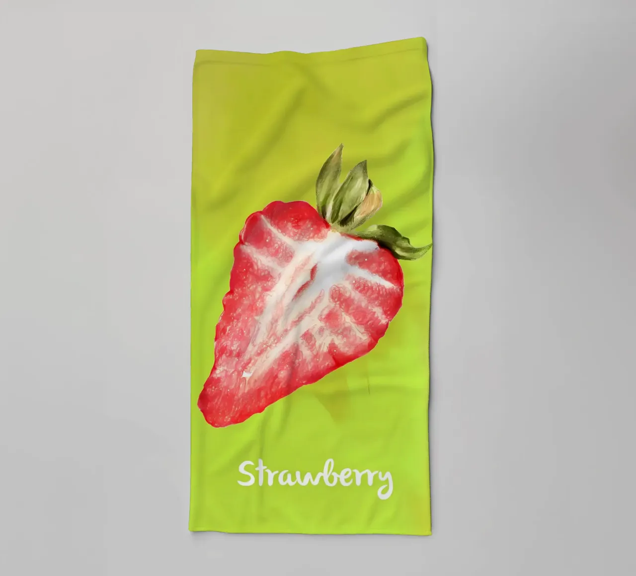 fragola frutta cibo fetta semi frutta rossa foglia asciugamano da bagno da Janine P McGuire