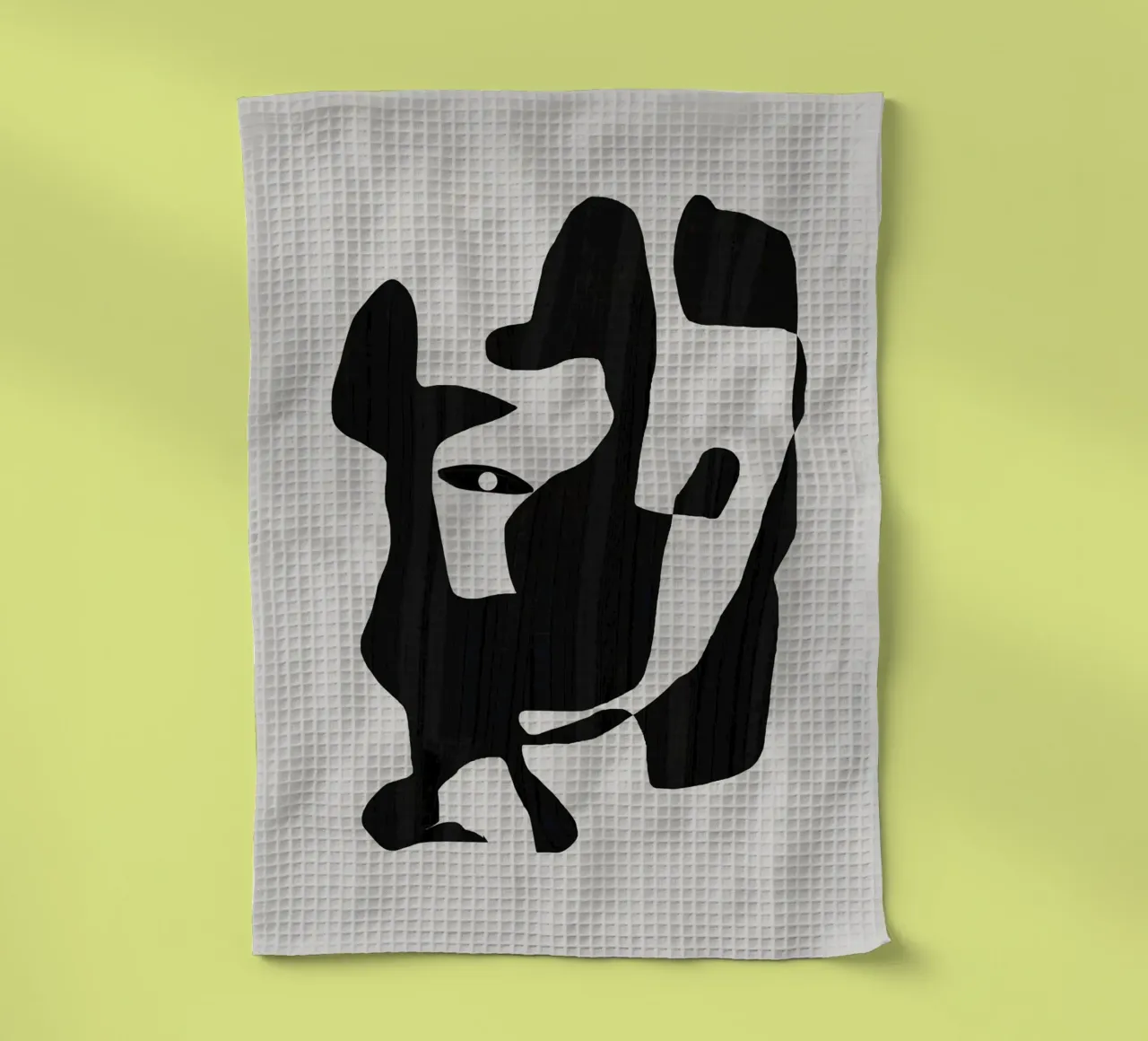 Découper la forme du portrait torchon de Little Dean