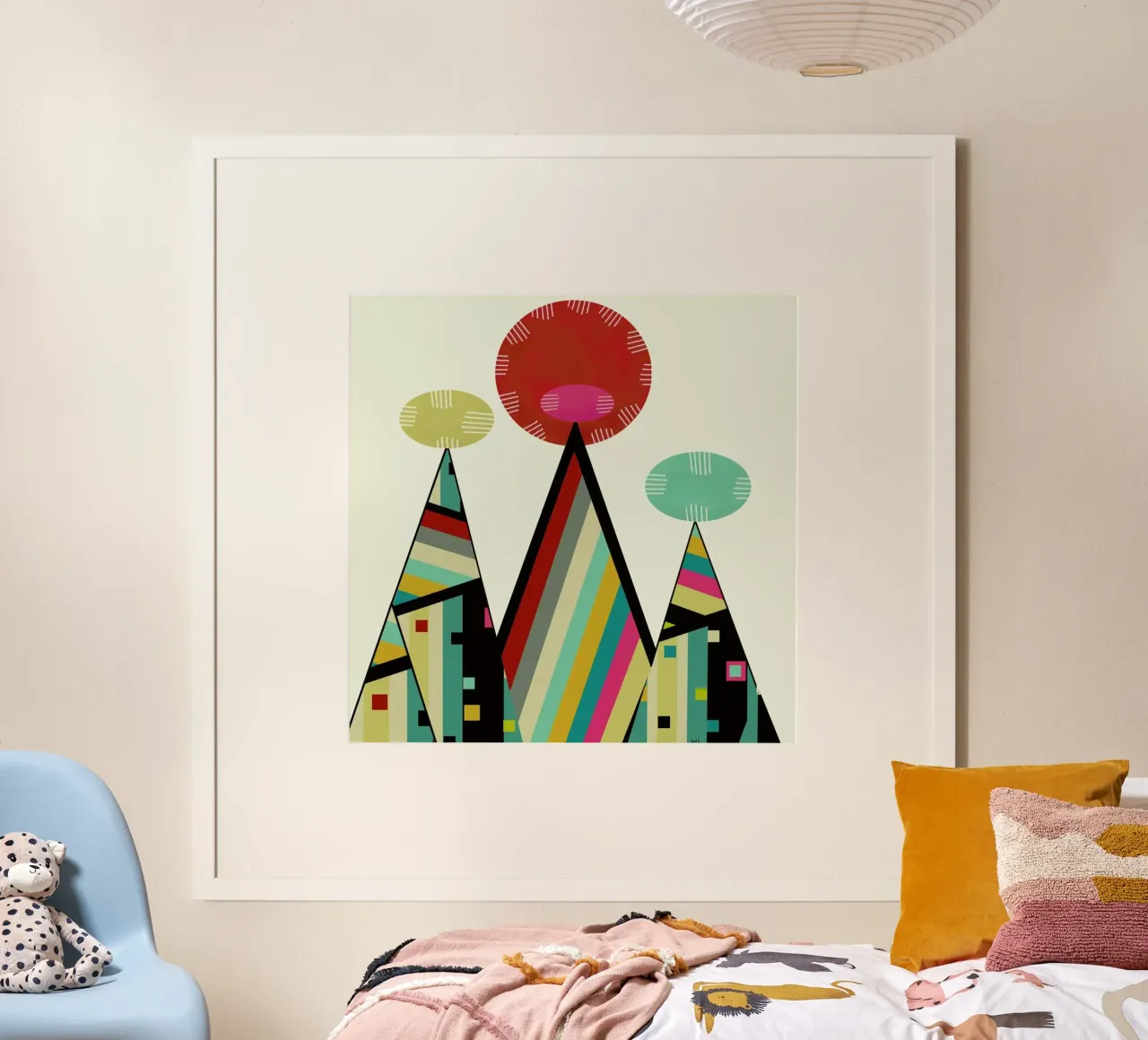 tribe poster con telaio in legno da Brian Buckley