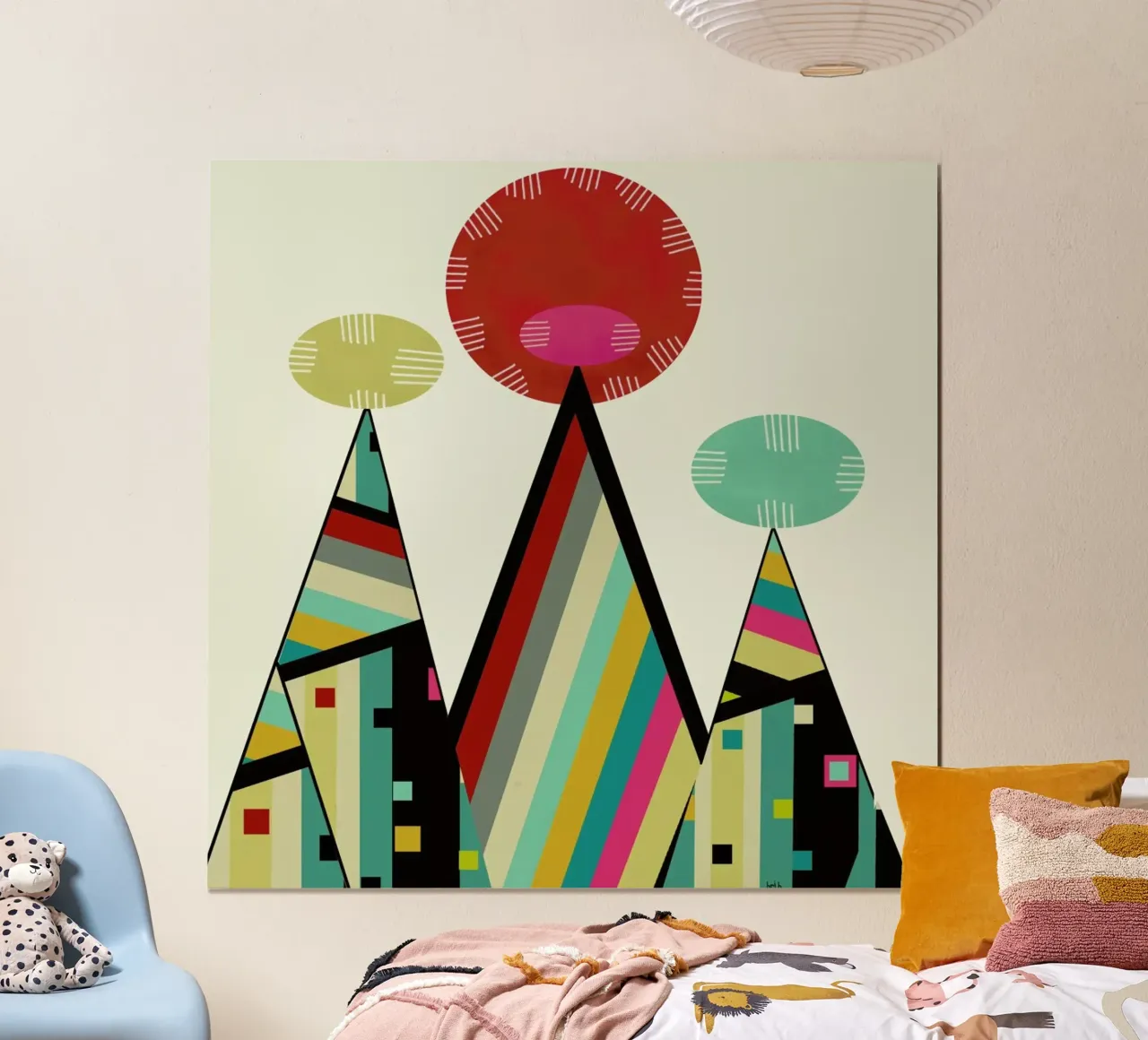 tribe poster con telaio in legno da Brian Buckley