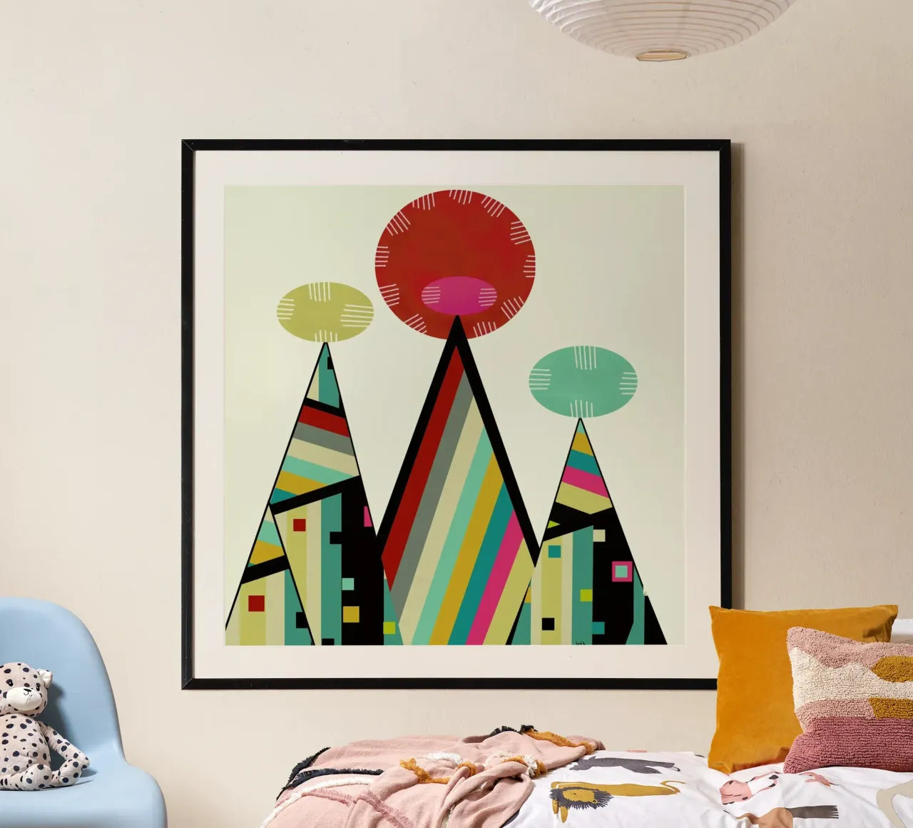 tribe poster con telaio in legno da Brian Buckley