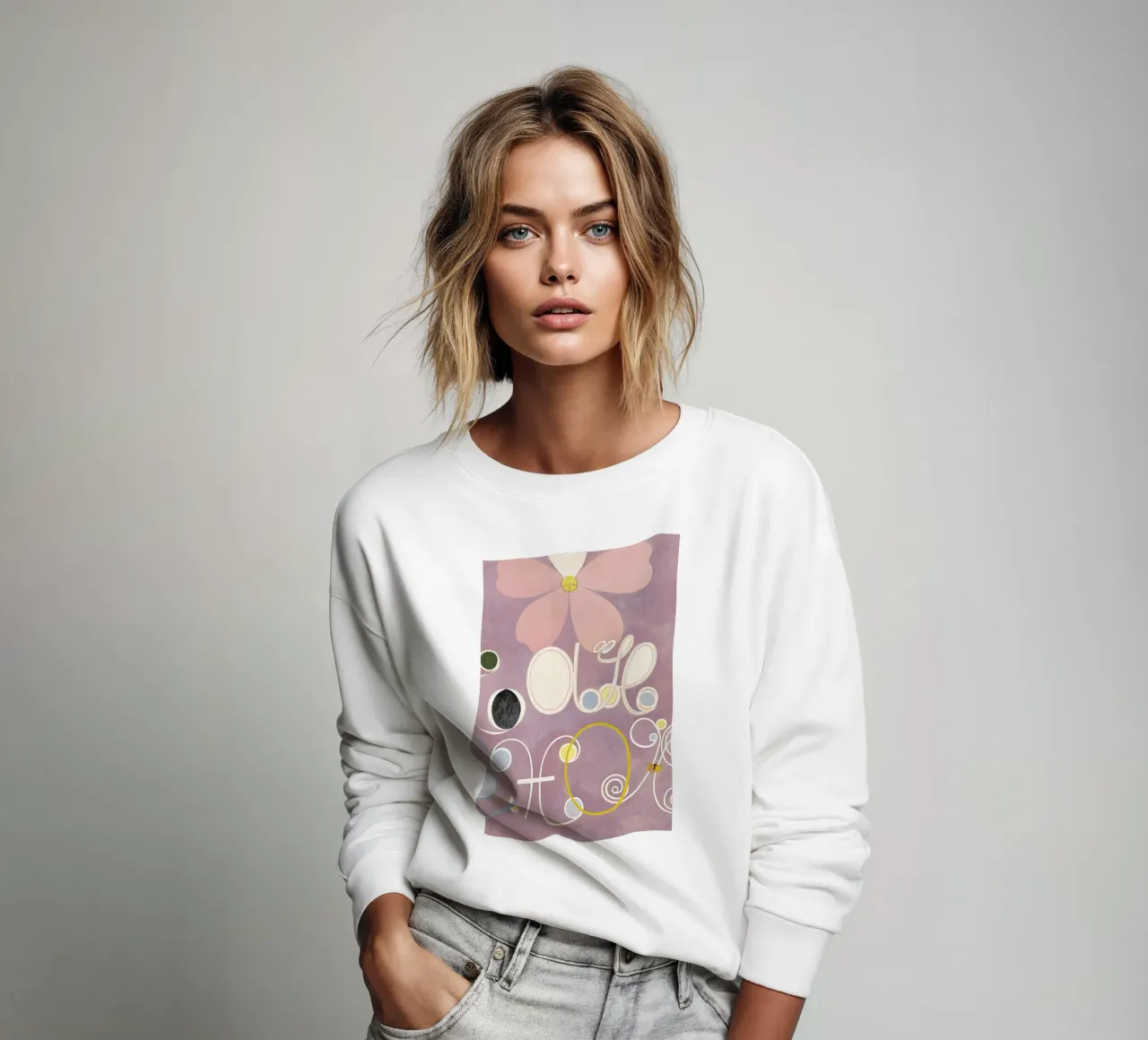 Hilma af Klint - The Ten Largest, No. 5 III felpa da Vintage by JUNIQE