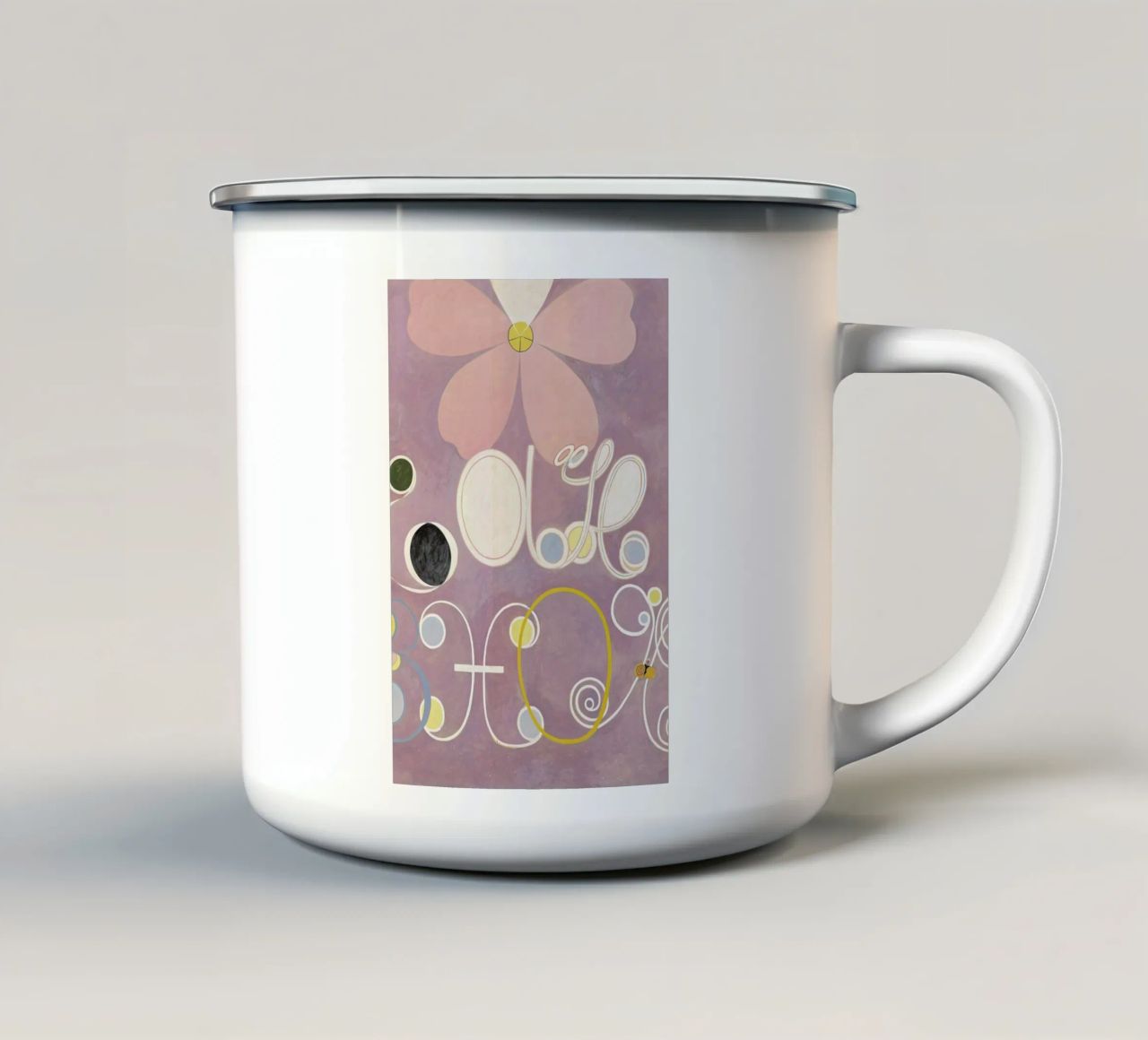 Hilma af Klint - The Ten Largest, No. 5 III tazza in smalto da Vintage by JUNIQE