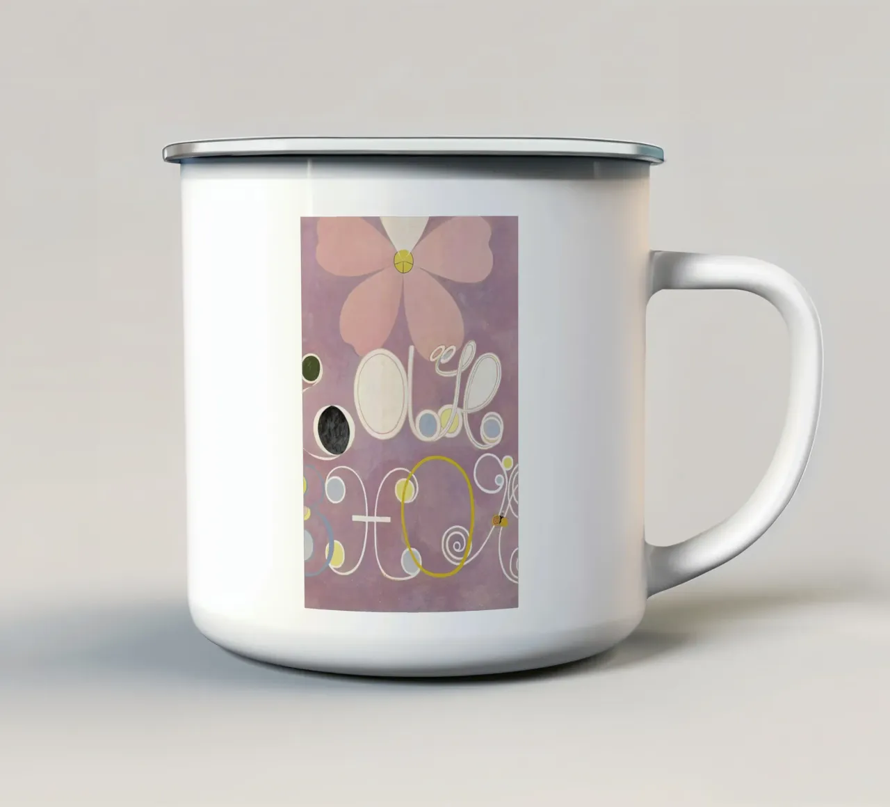 Hilma af Klint - The Ten Largest, No. 5 III Emaille Tasse von Vintage by JUNIQE