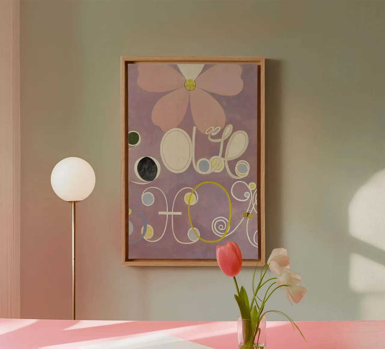 Hilma af Klint - The Ten Largest, No. 5 III tela con Cornice a cassetta da Vintage by JUNIQE