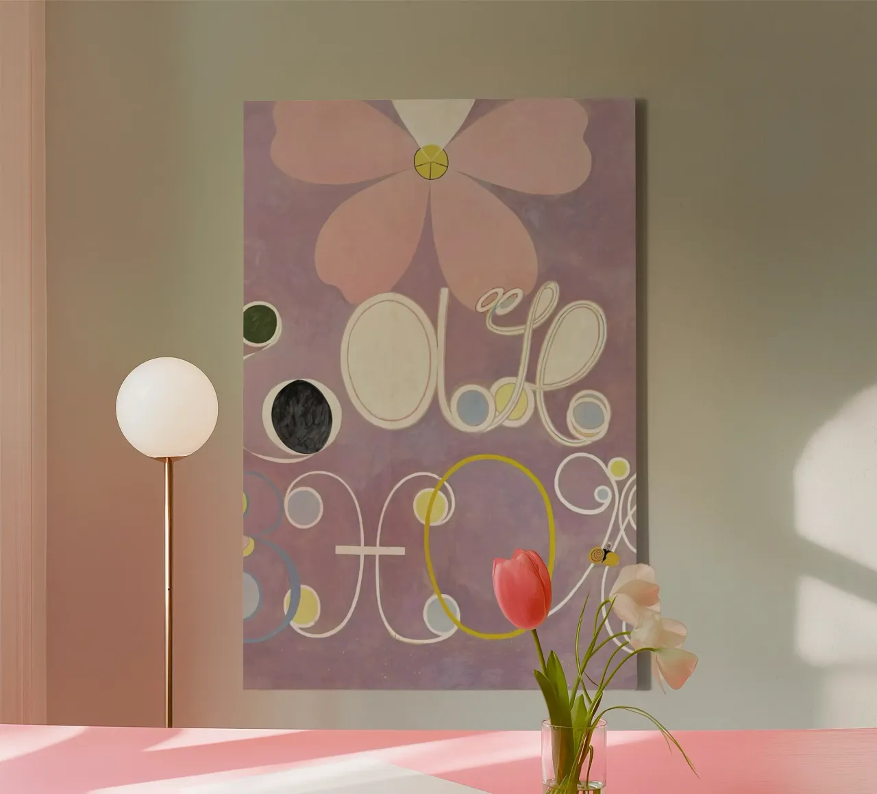 Hilma af Klint - The Ten Largest, No. 5 III tela con Cornice a cassetta da Vintage by JUNIQE