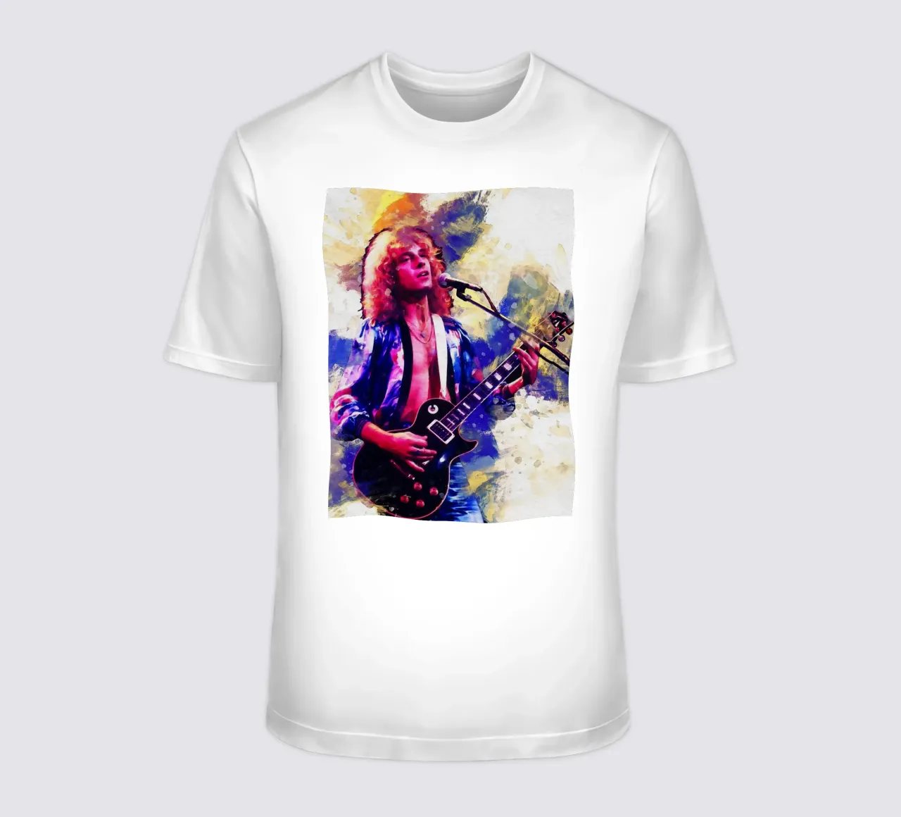Smudge of Portrait Peter Frampton t-shirt by Gunawan Rb