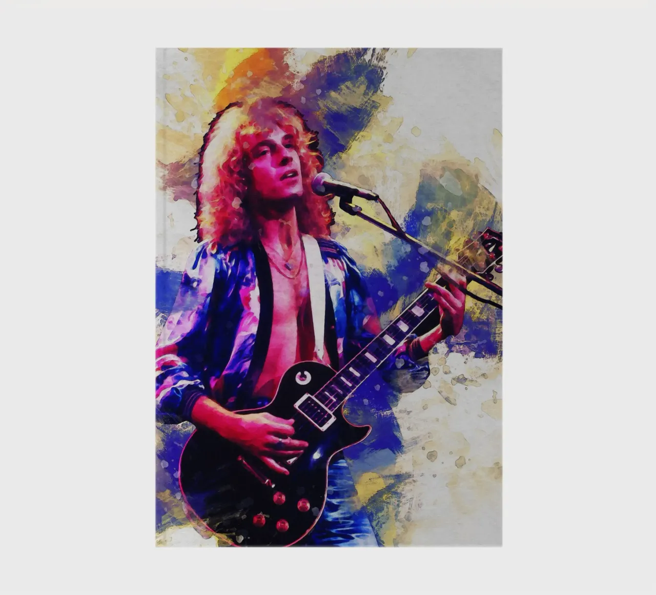 Smudge of Portrait Peter Frampton notebook by Gunawan Rb