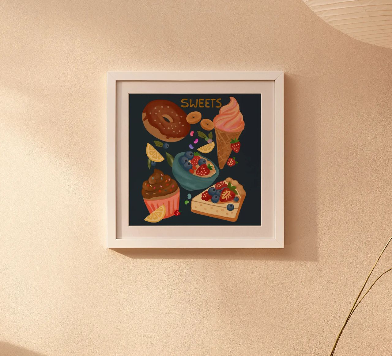Desserts strawberry cheesecake lemon icecream poster by mysteriouscoco