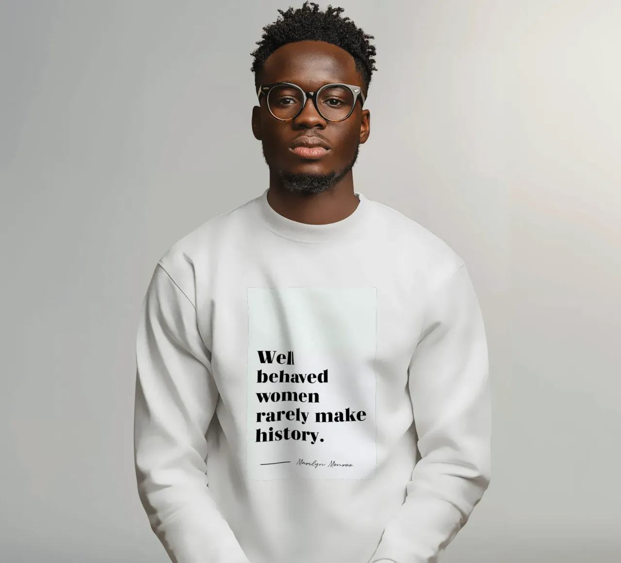 Make History sweatshirt by typed