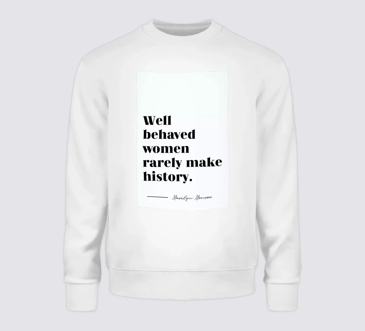 Make History sweatshirt by typed