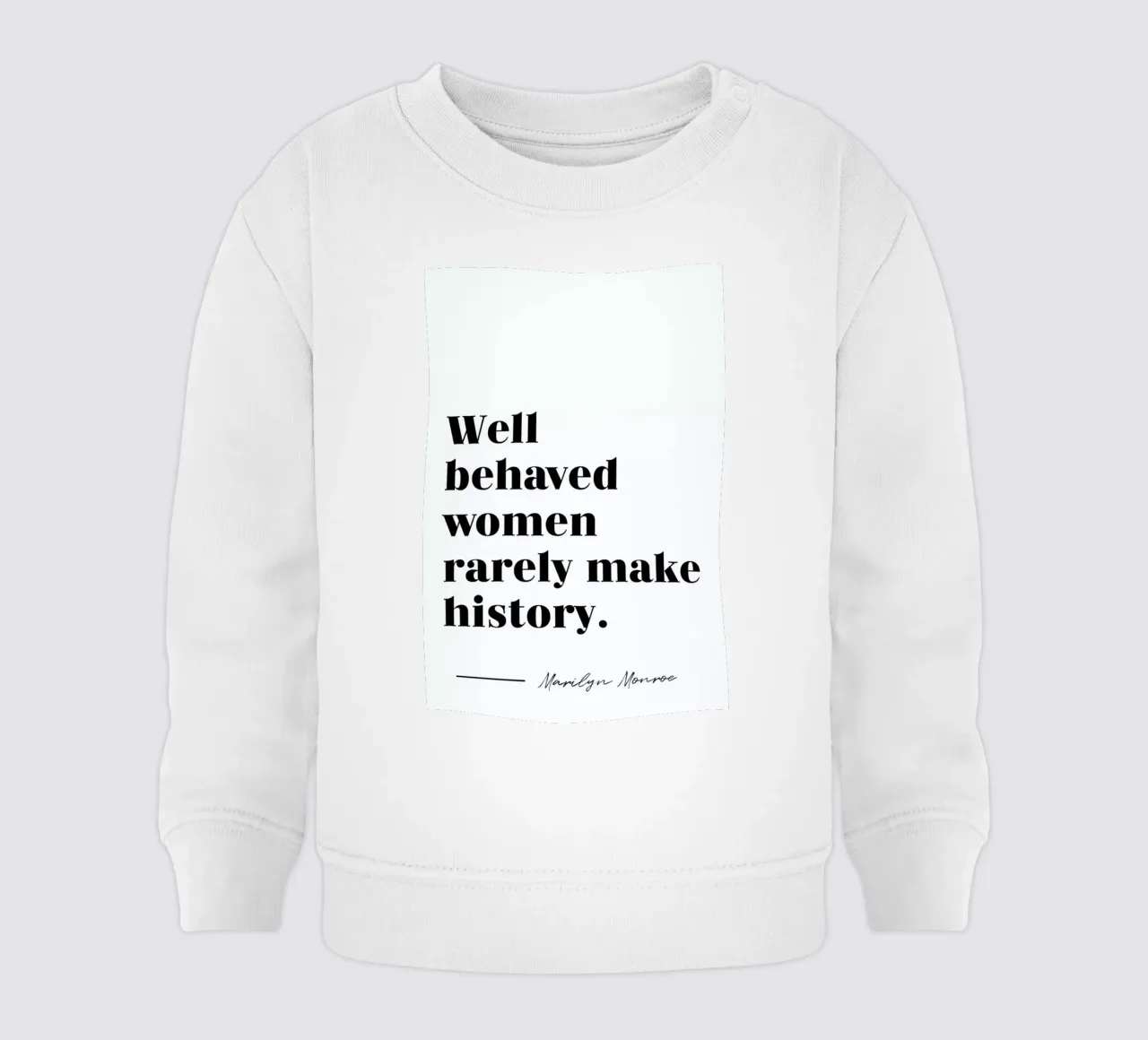 Make History felpa neonato da typed