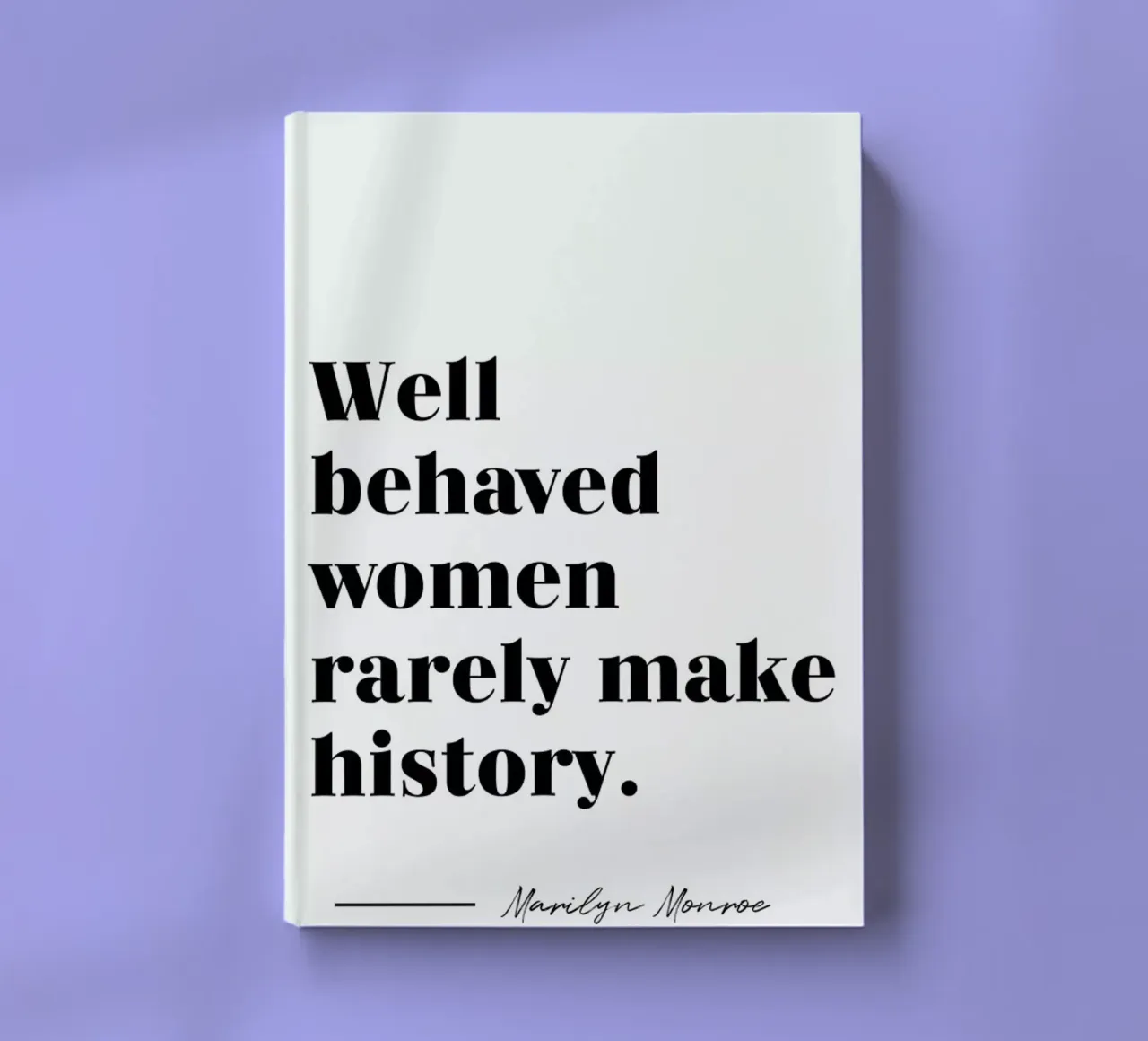 Make History notebook by typed