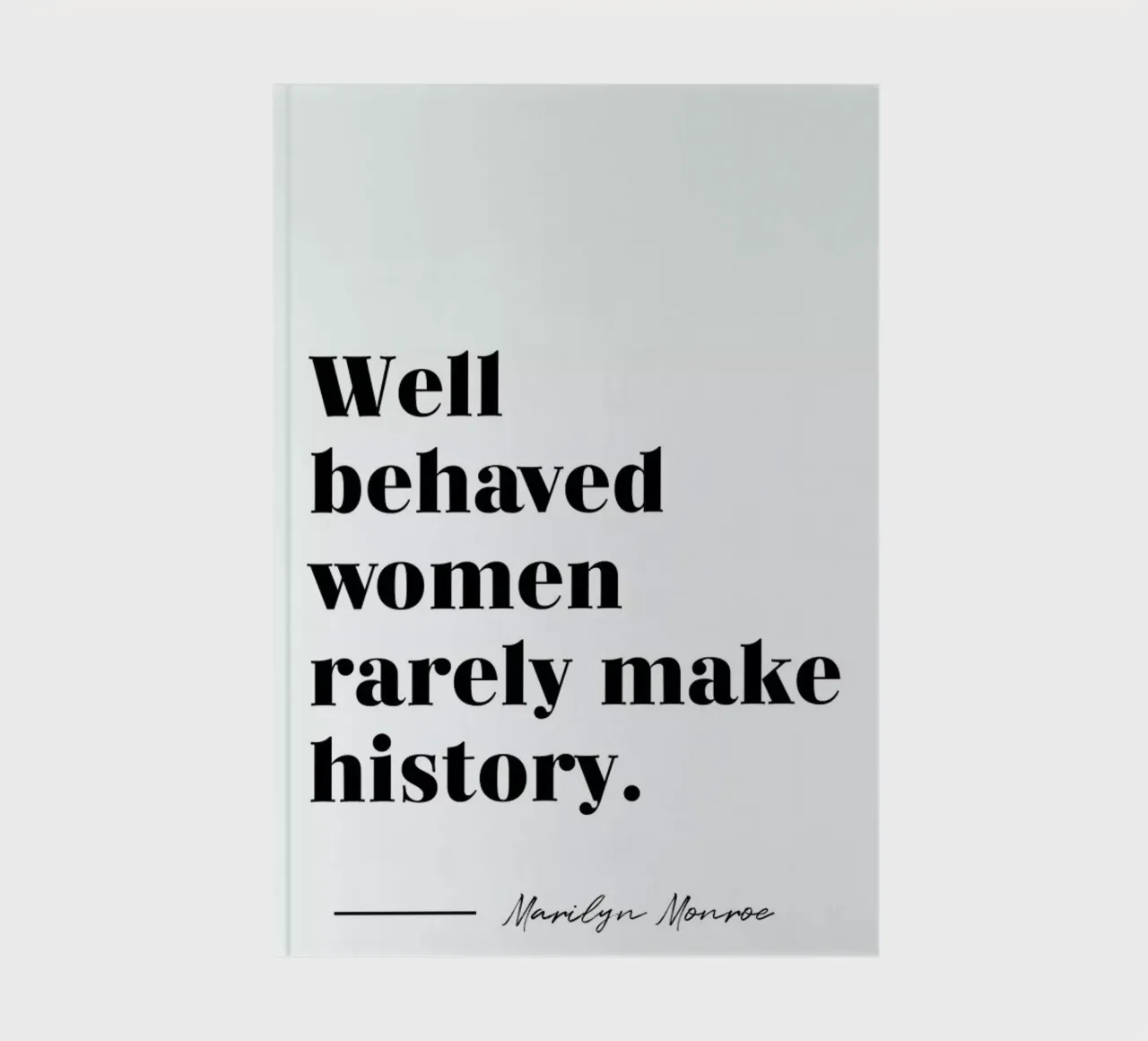 Make History notebook by typed