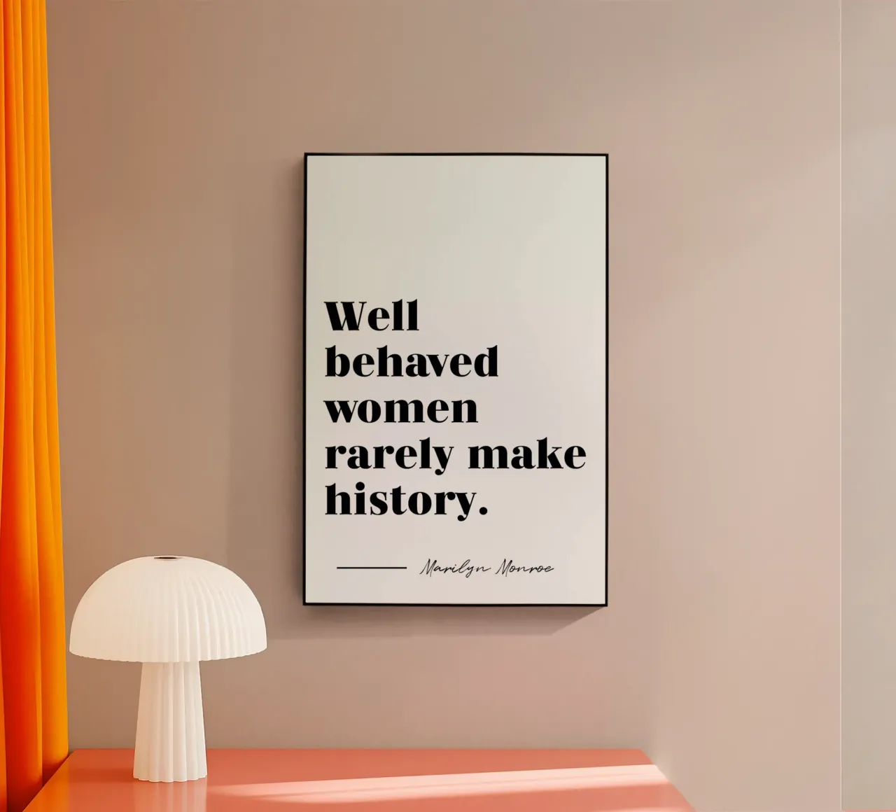 Make History plexiglass da typed