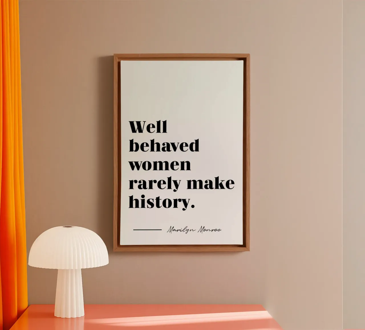 Make History tela con Cornice a cassetta da typed