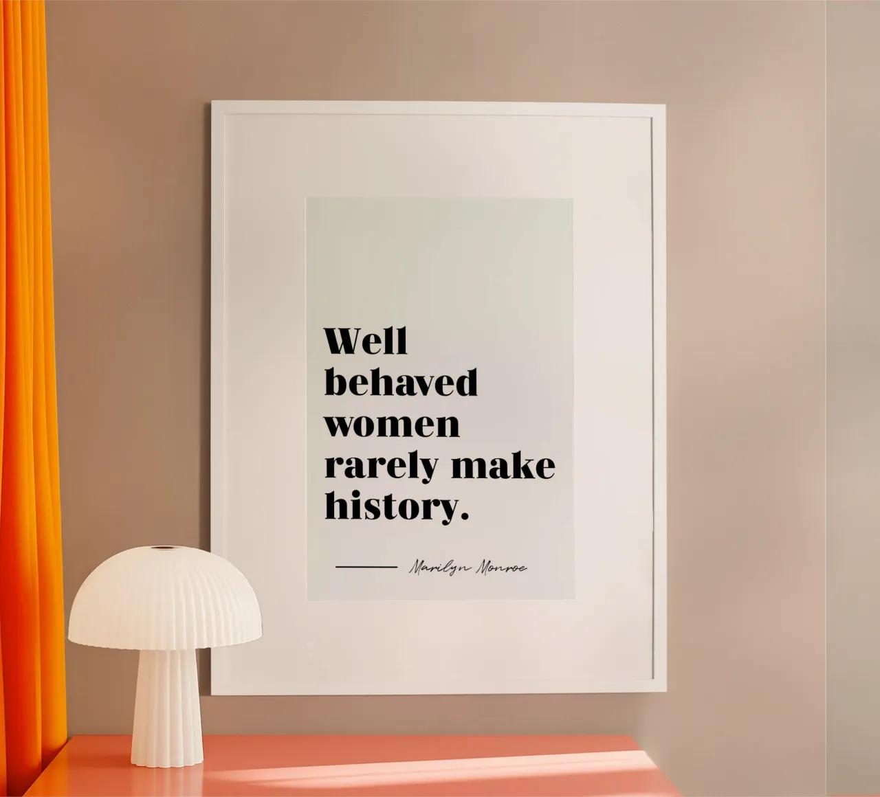 Make History poster avec cadre en aluminium de typed