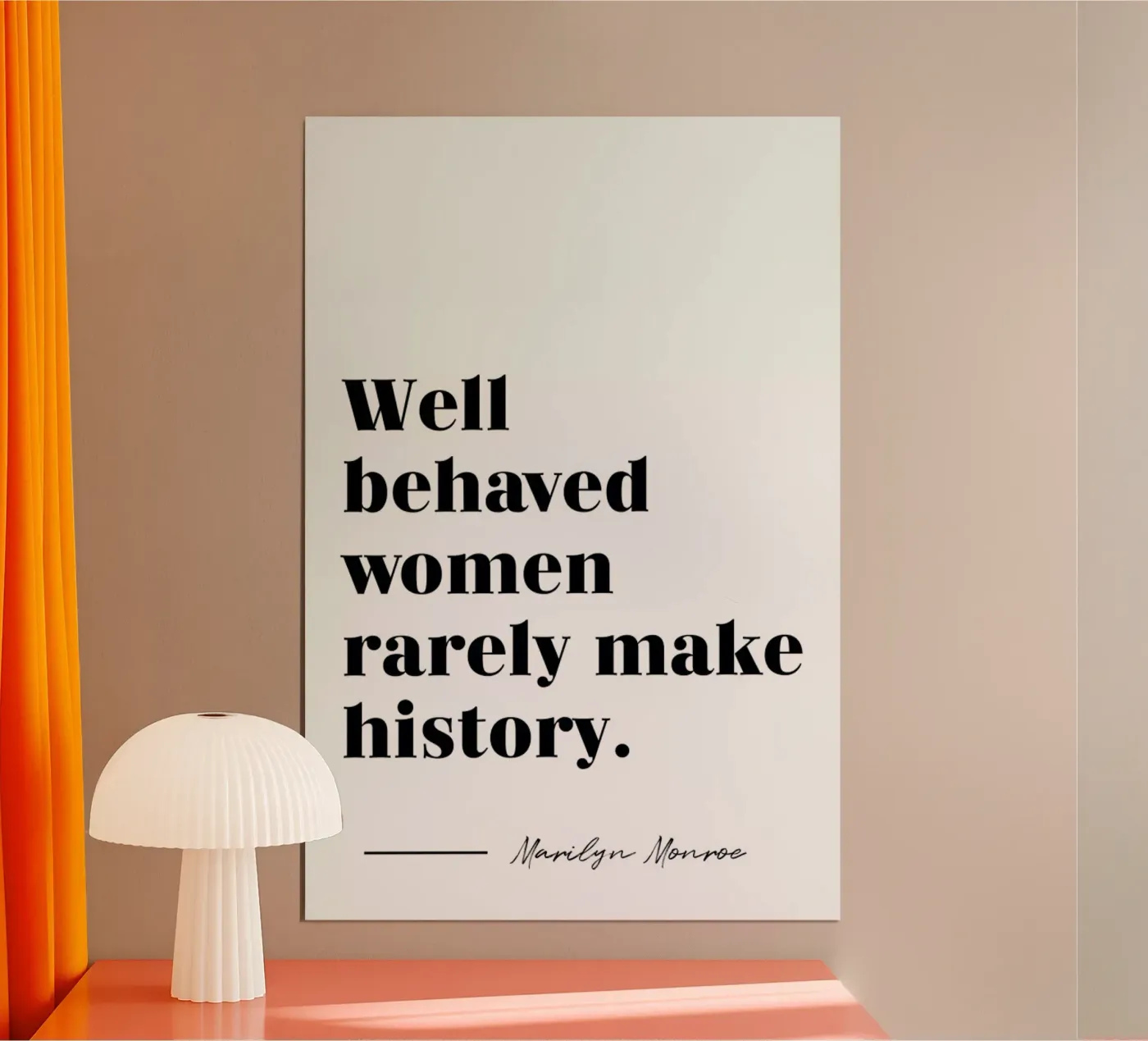 Make History poster van typed
